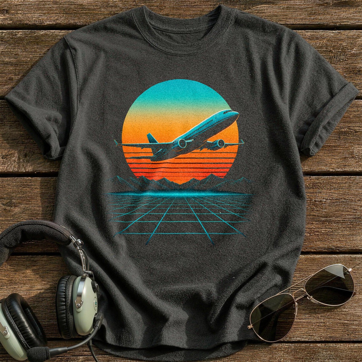 Horizon Jet Ascent T-Shirt - Charcoal