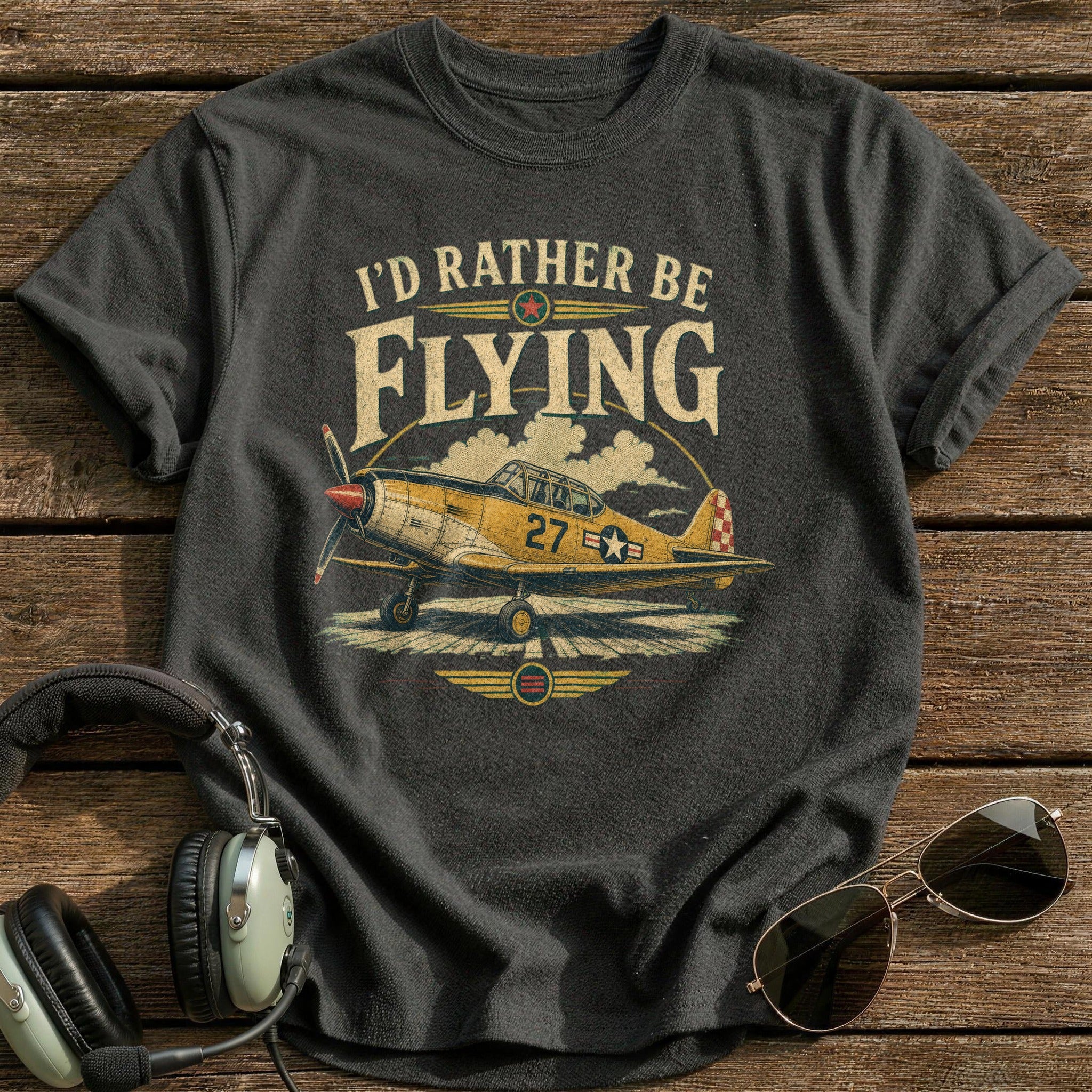 I'd Rather Be Flying - Charcoal