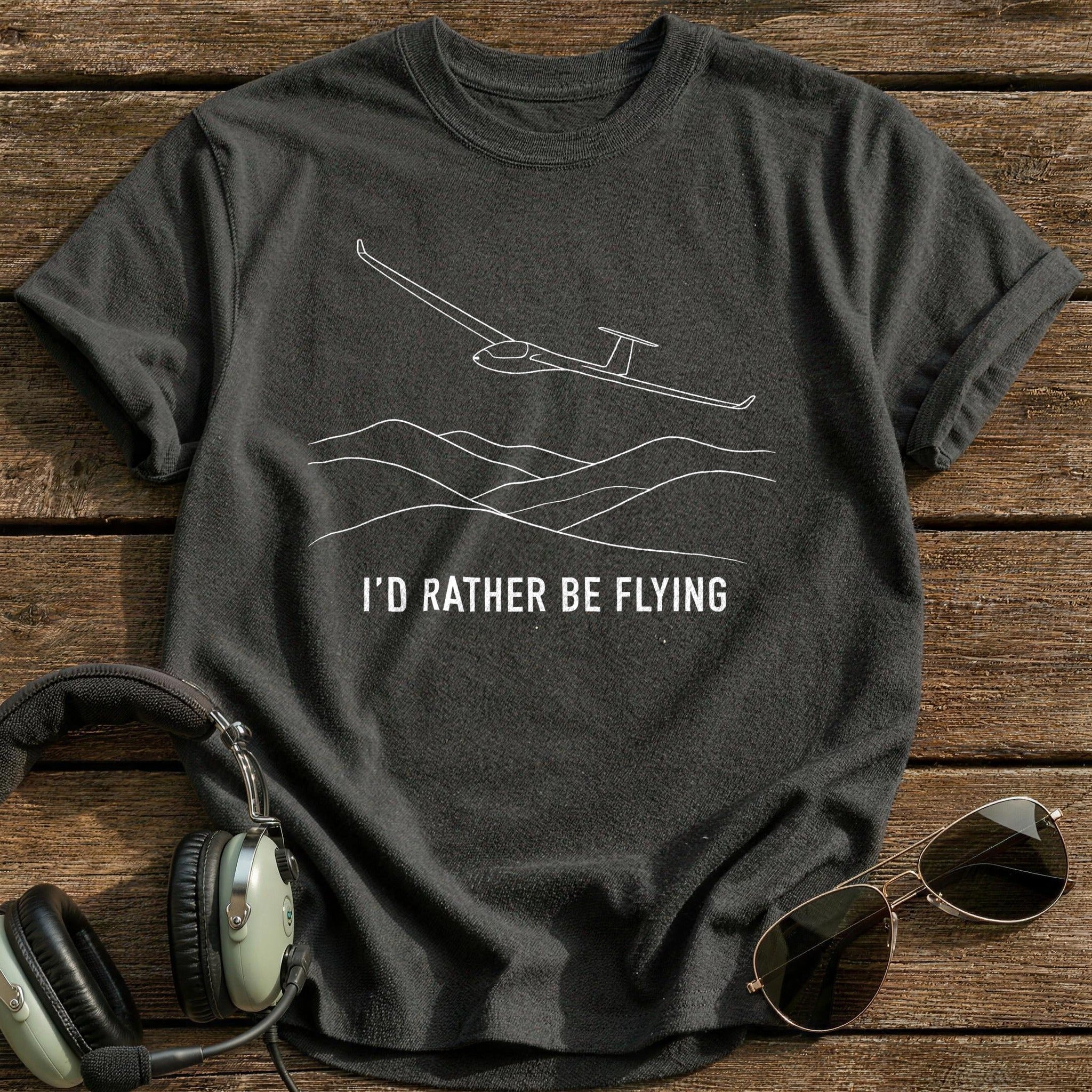 Id Rather Be Flying 83 T-Shirt - Charcoal
