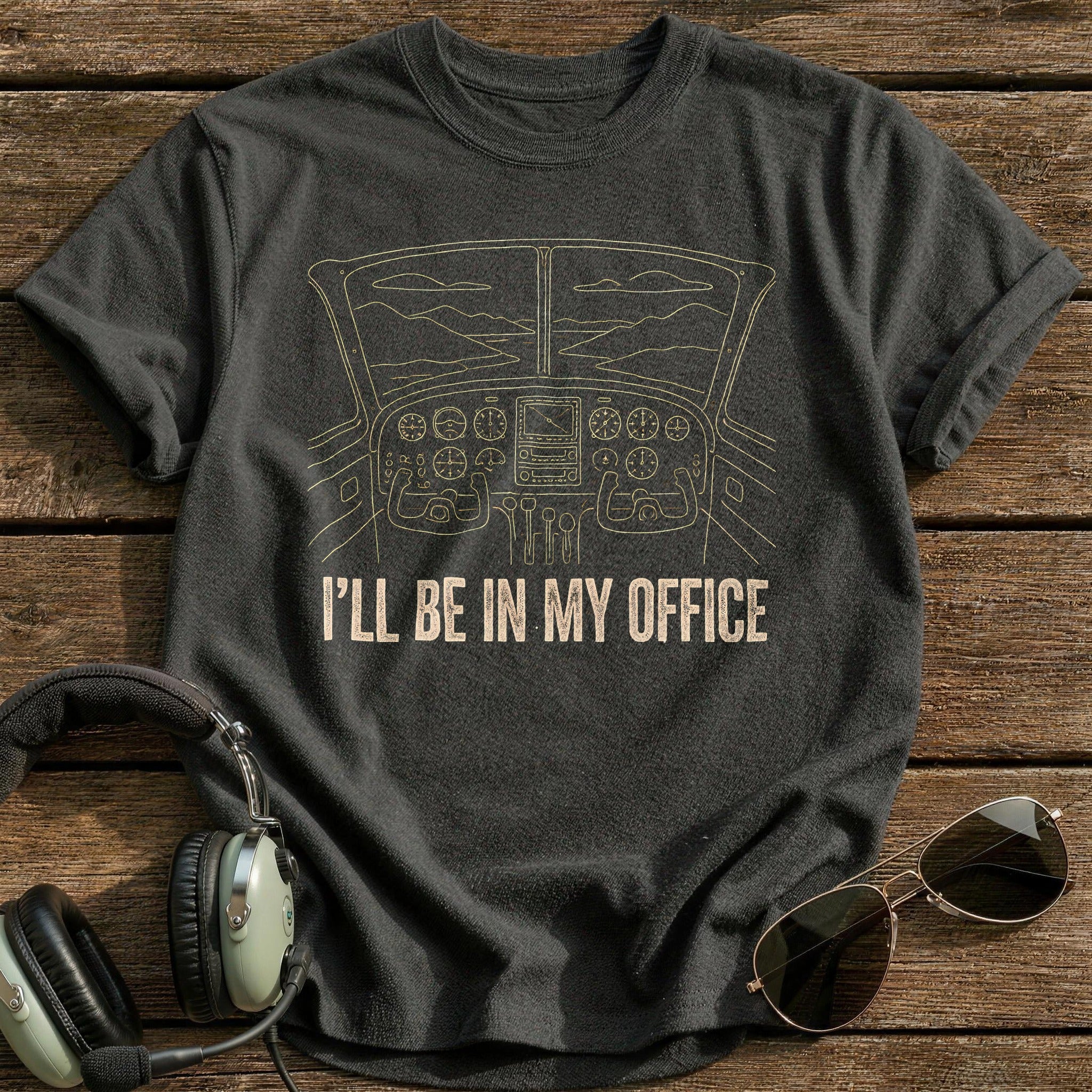 Ill Be In My Office 23 T-Shirt - Charcoal