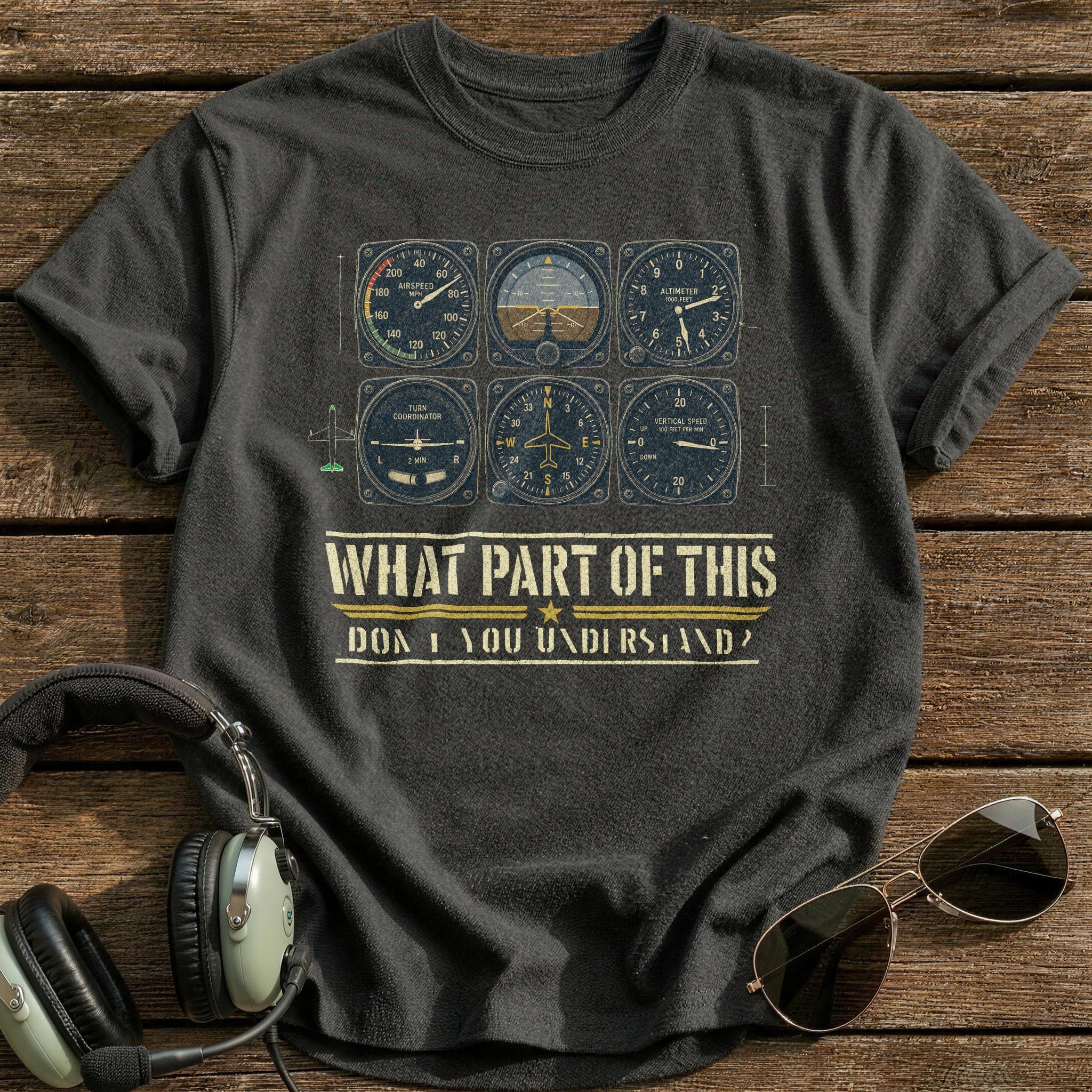 Instrument Comprehension T-Shirt - Charcoal