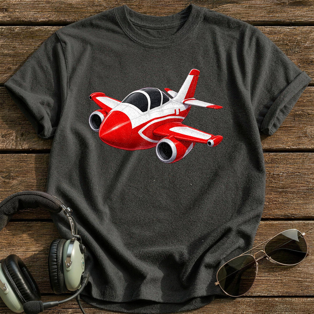 Jet Trainer 14 T-Shirt - Charcoal