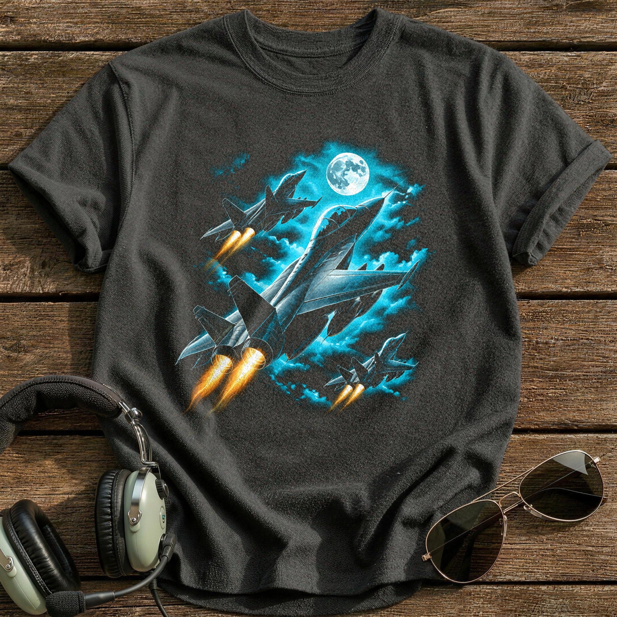 Jets Blue Moon T-Shirt - Charcoal