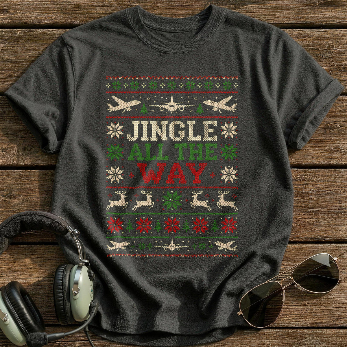 Jingle All The Way 75 T-Shirt - Charcoal