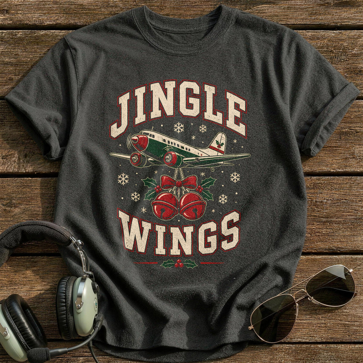 Jingle Wings 95 T-Shirt - Charcoal