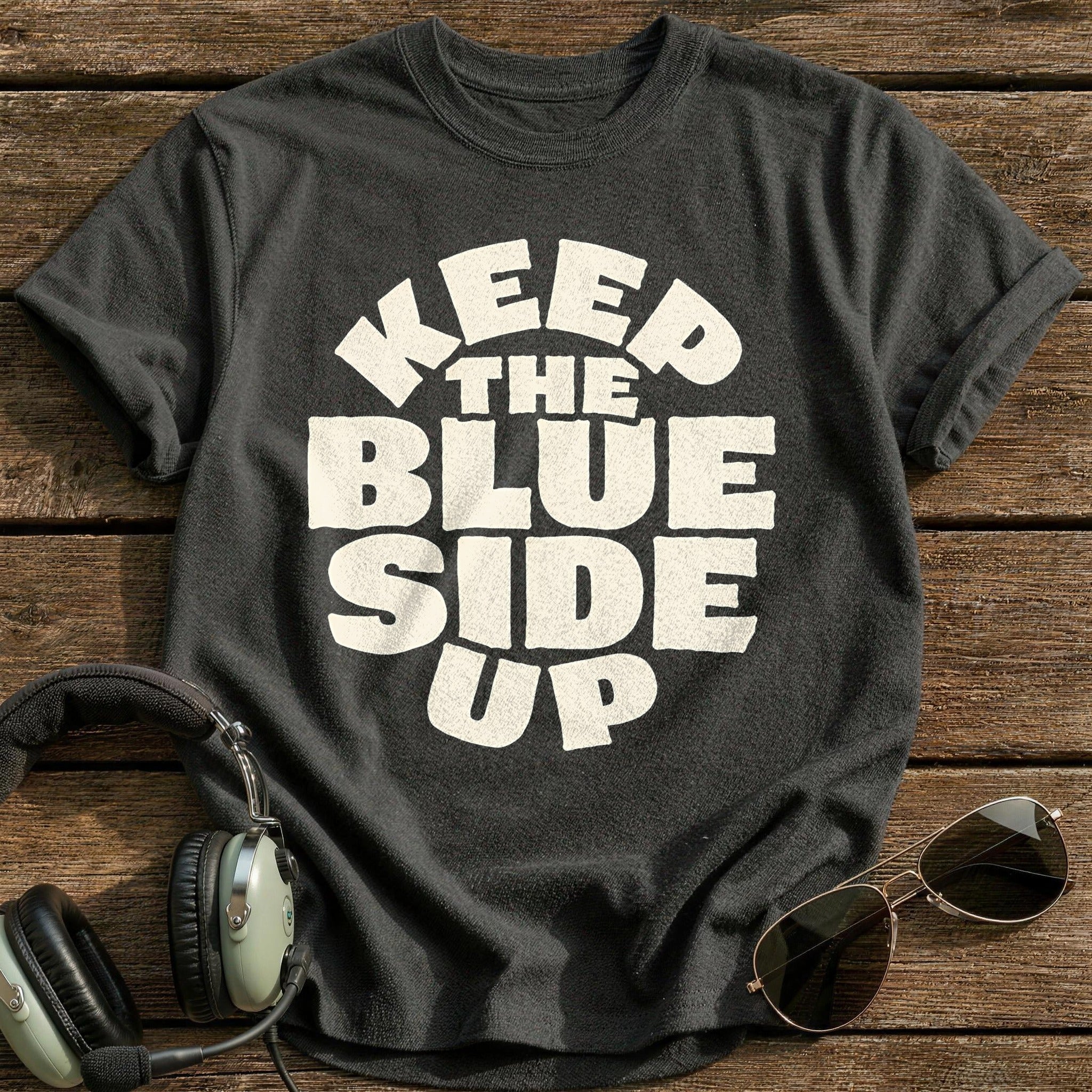 Keep The Blue Side Up 69 T-Shirt - Charcoal