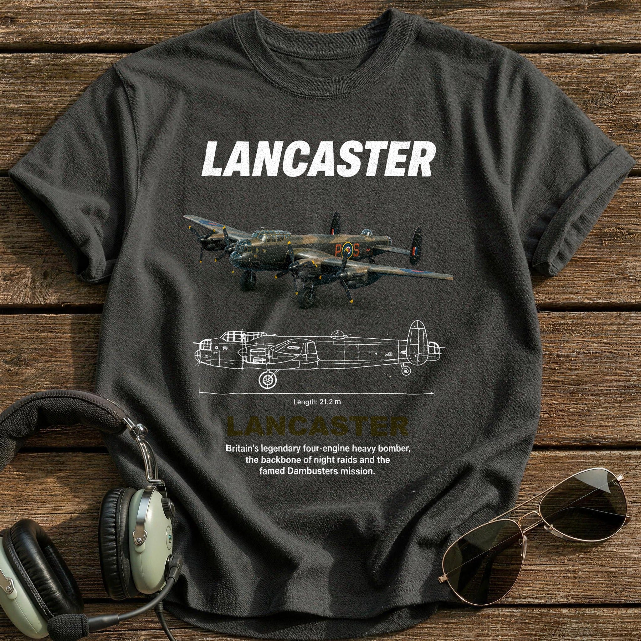 Lancaster 90 T-Shirt - Charcoal