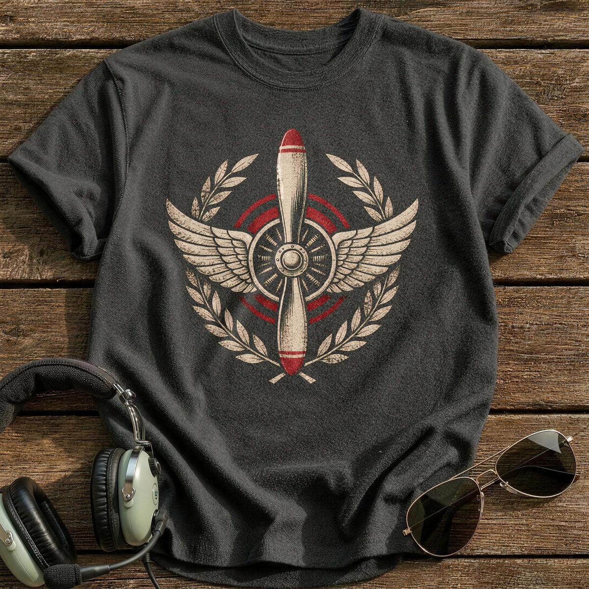 Laurel Squadron T-Shirt - Charcoal