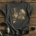 Lincoln Aviator Portrait T-Shirt - Charcoal