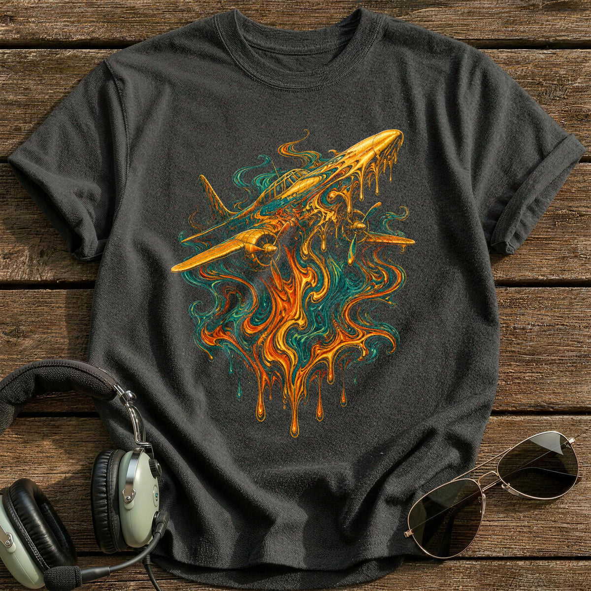 Liquid Gold Ascent T-Shirt - Charcoal