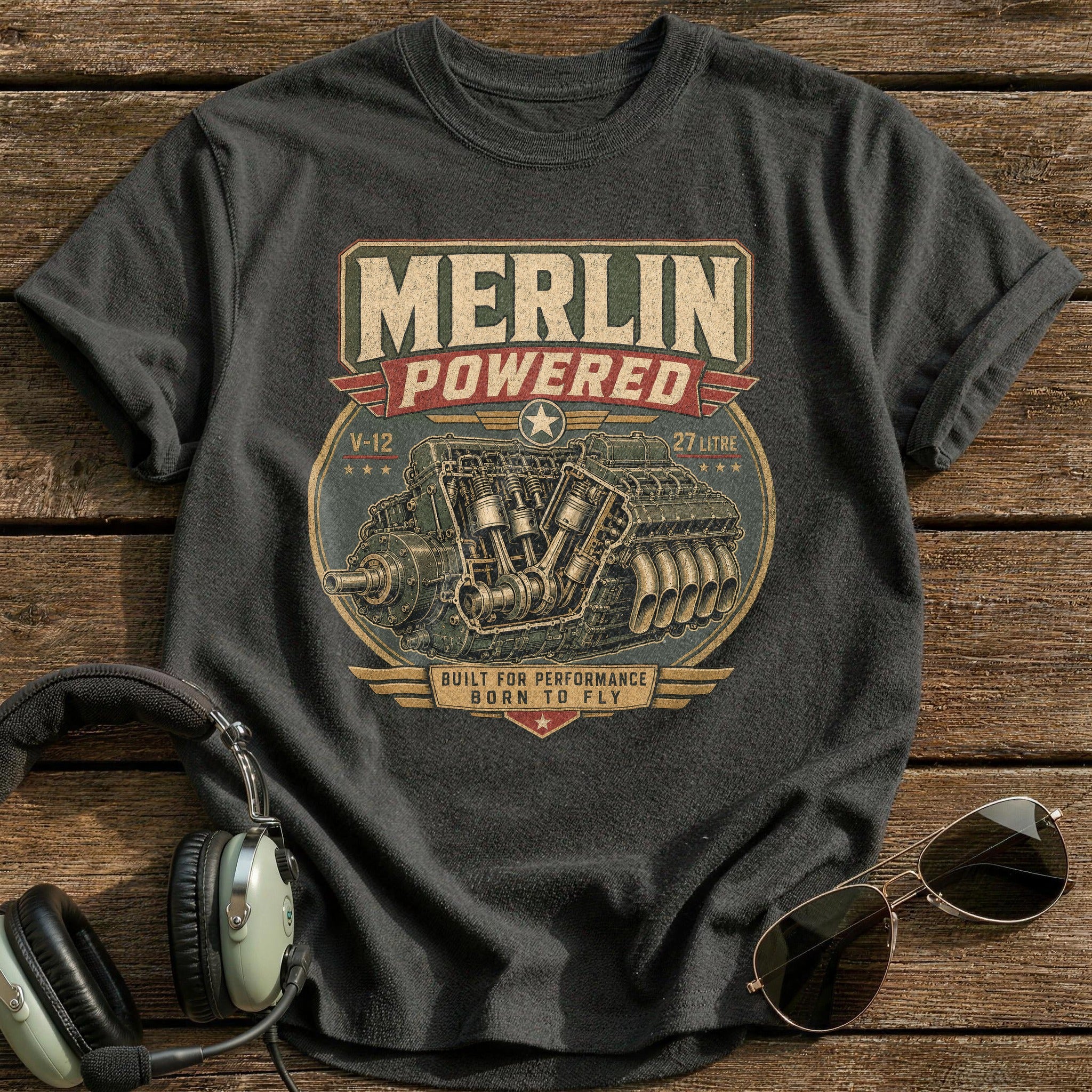 Merlin Powered T-Shirt - Charcoal