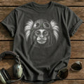 Monkey Flyer (Muted Green) T-Shirt - Charcoal