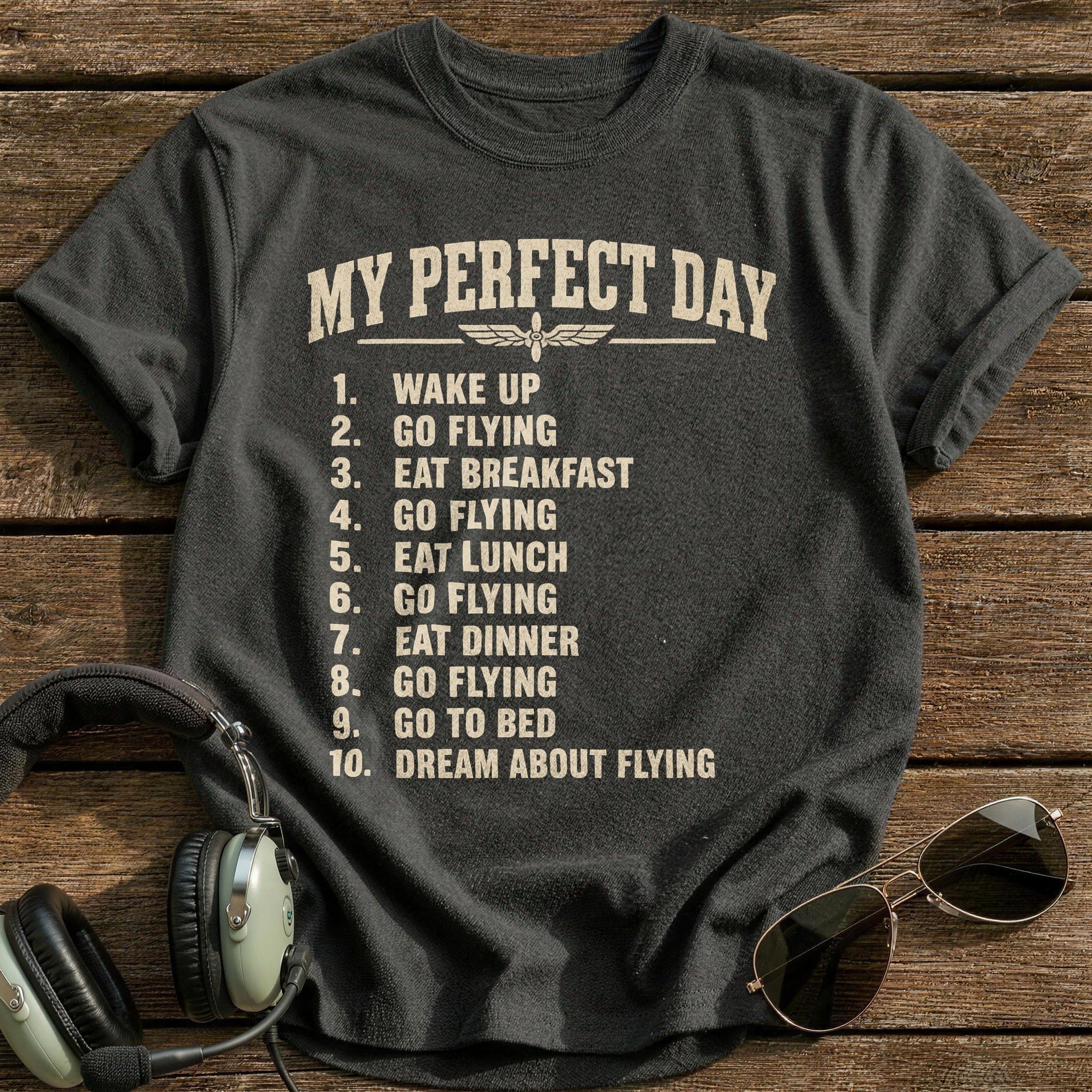 My Perfect Day T-Shirt - Charcoal
