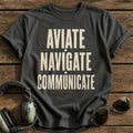 Navigate Aviate Communicate - Charcoal