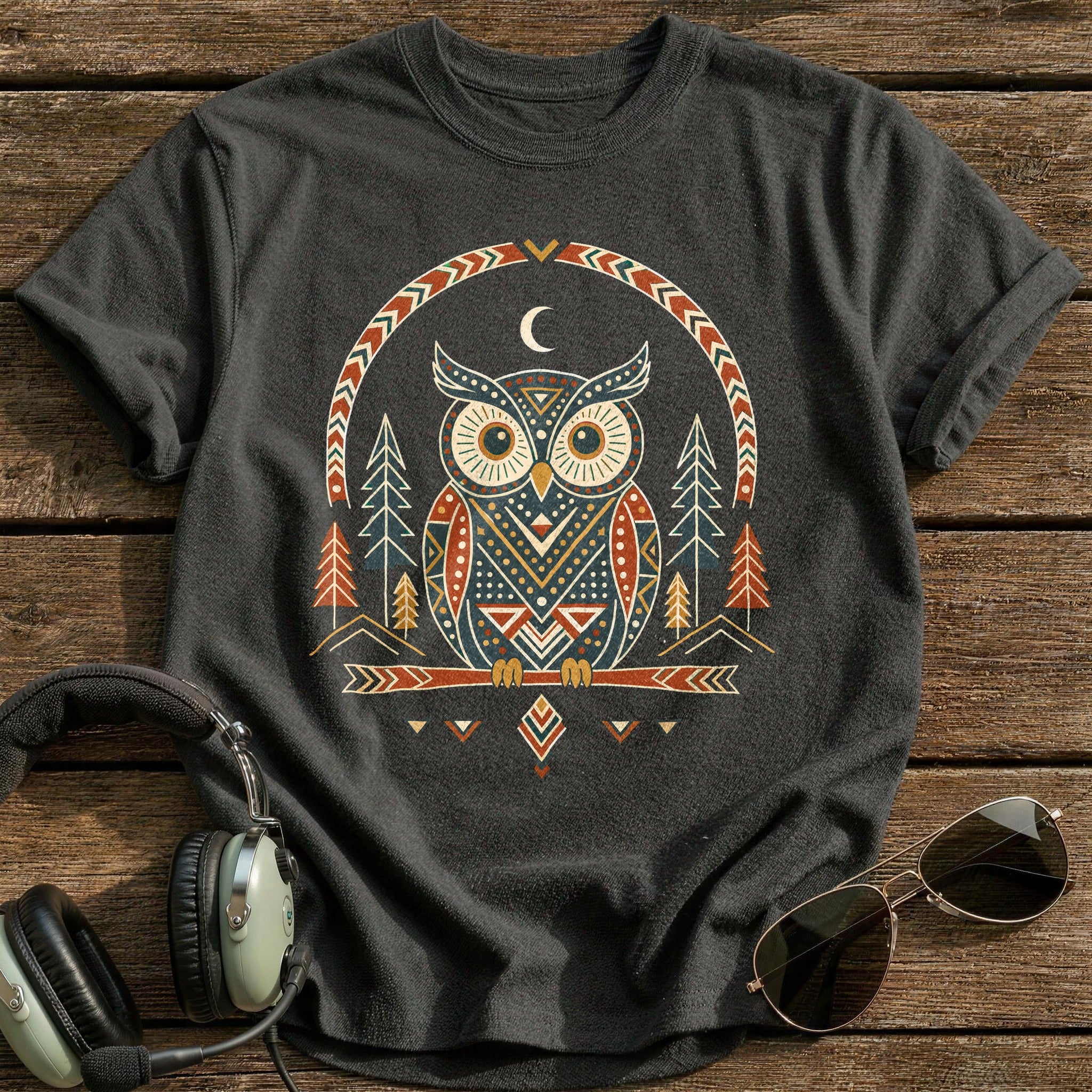 Night Guardian T-Shirt - Charcoal