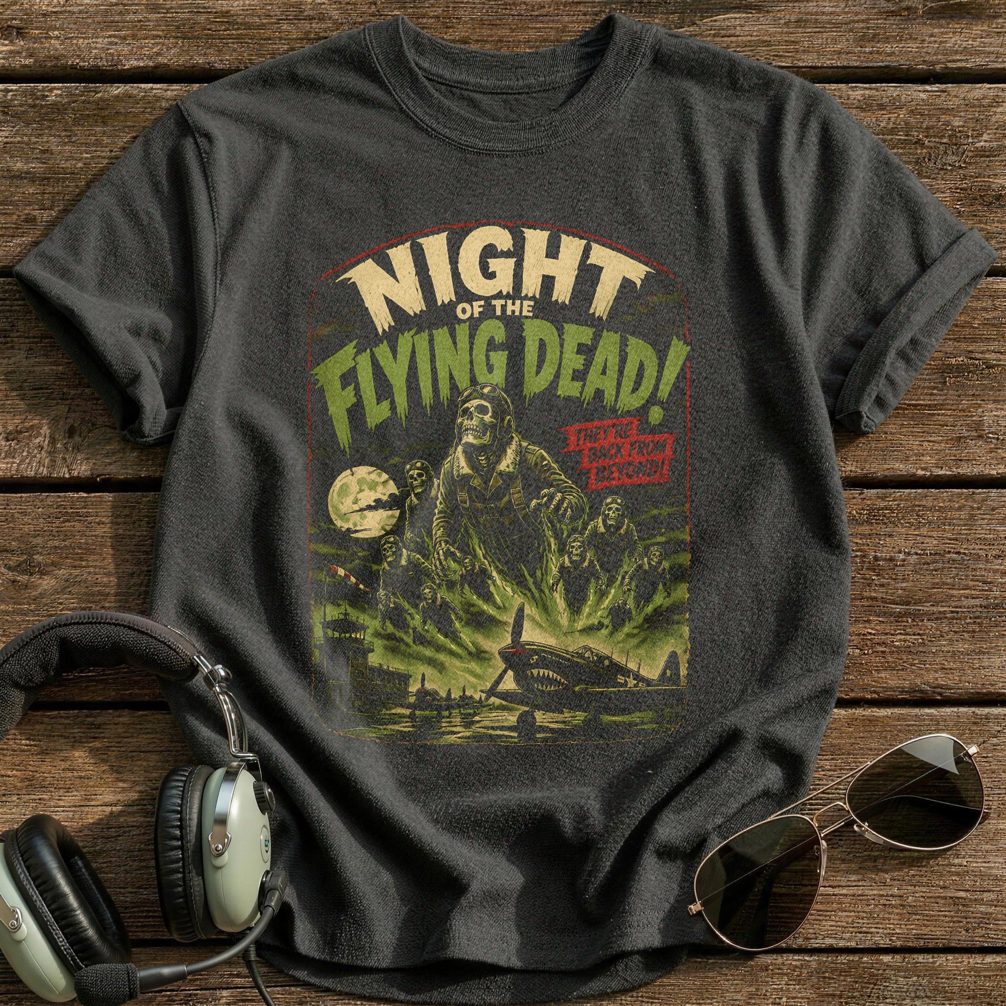 Night Of The Flying Dead 13 T-Shirt - Charcoal