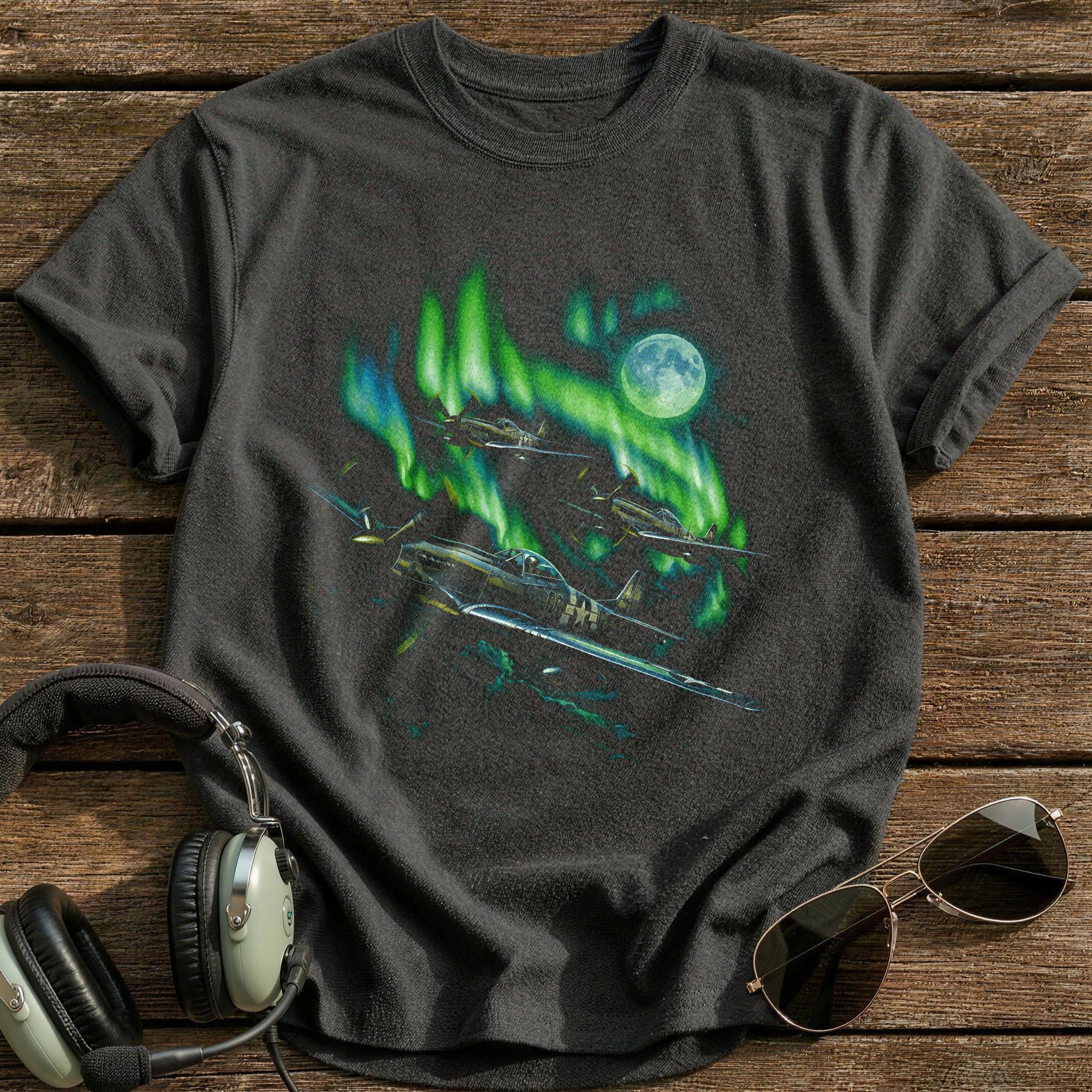 Northern Lights Warbirds T-Shirt - Charcoal
