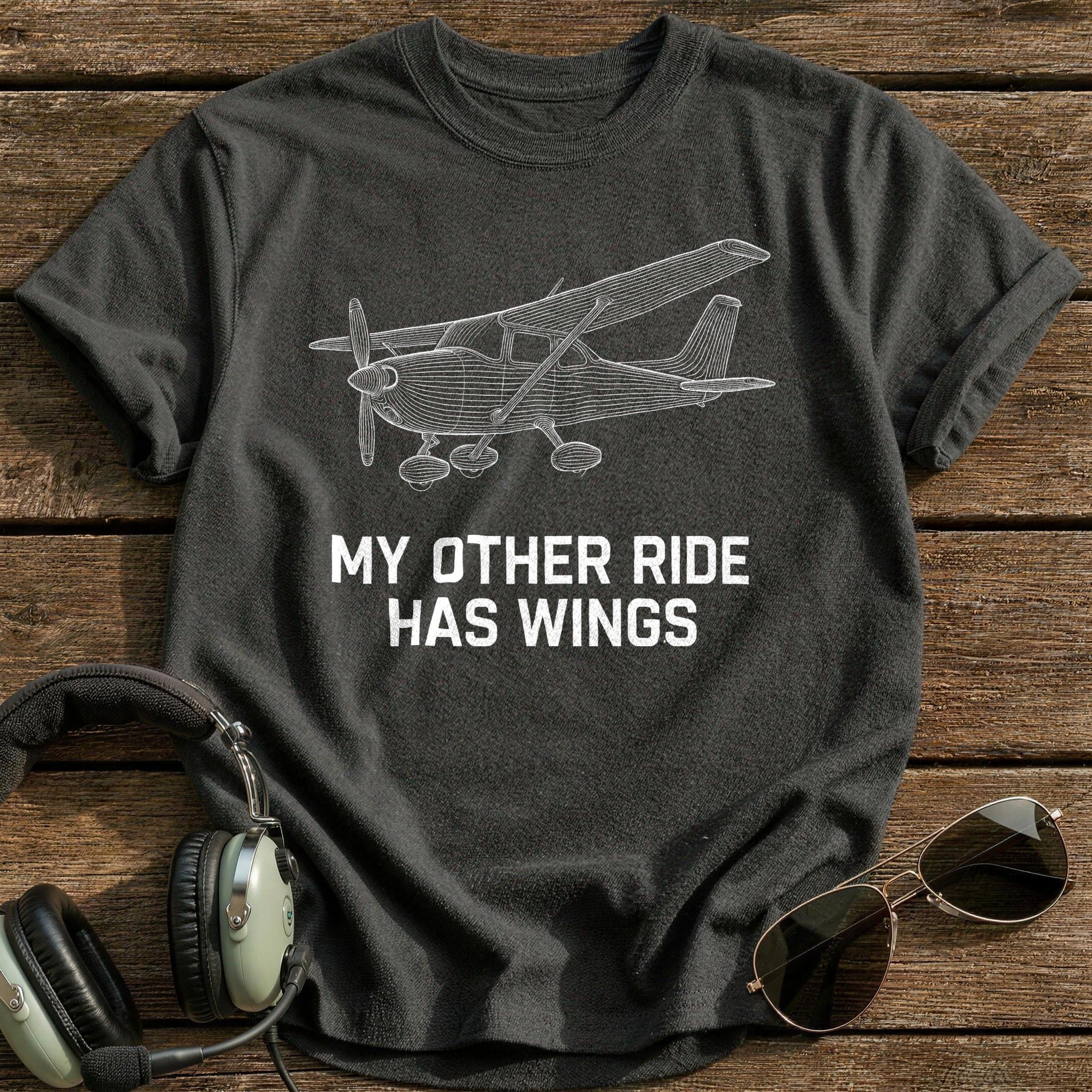 Other Ride Wings 42 T-Shirt - Charcoal