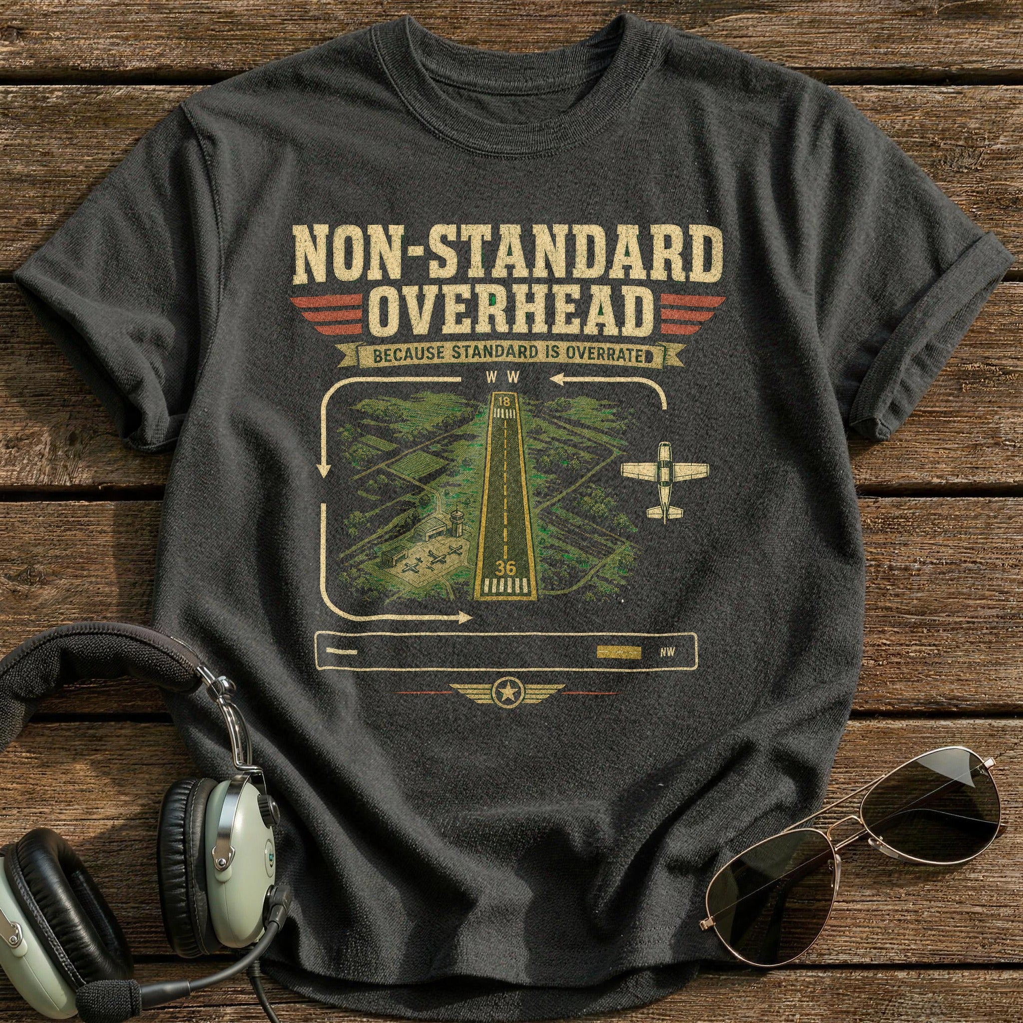 Overhead Clearance T-Shirt - Charcoal