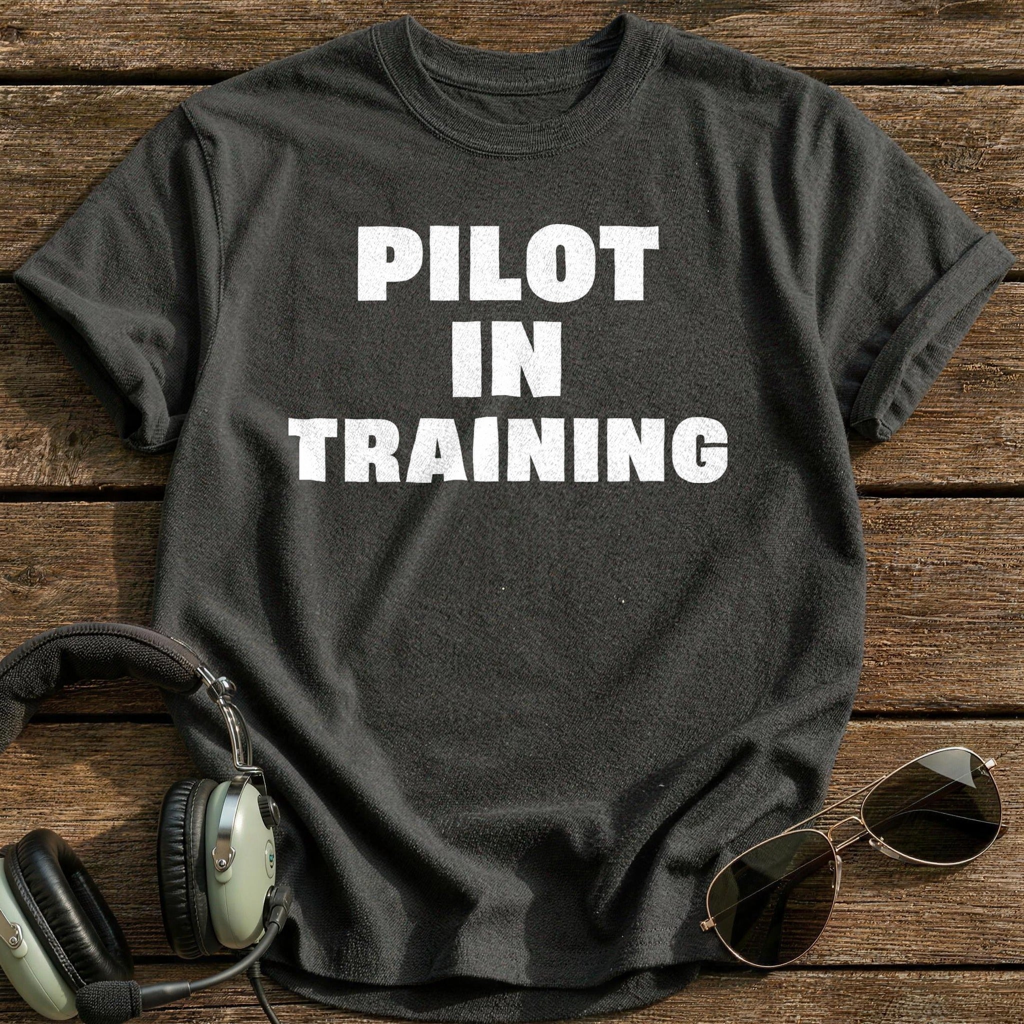 Pilot In Training T-Shirt - Charcoal
