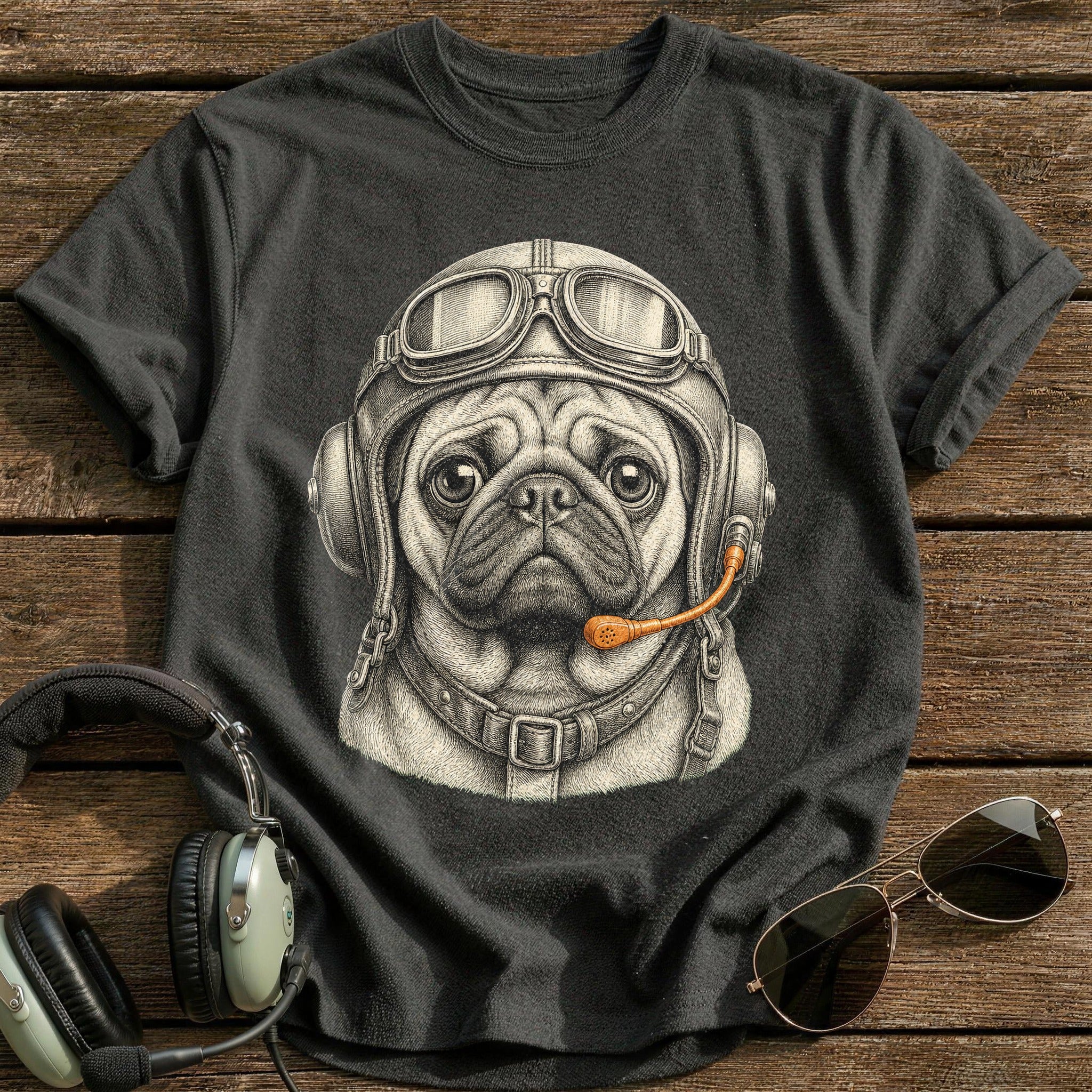Pilot's Best Friend T-Shirt - Charcoal