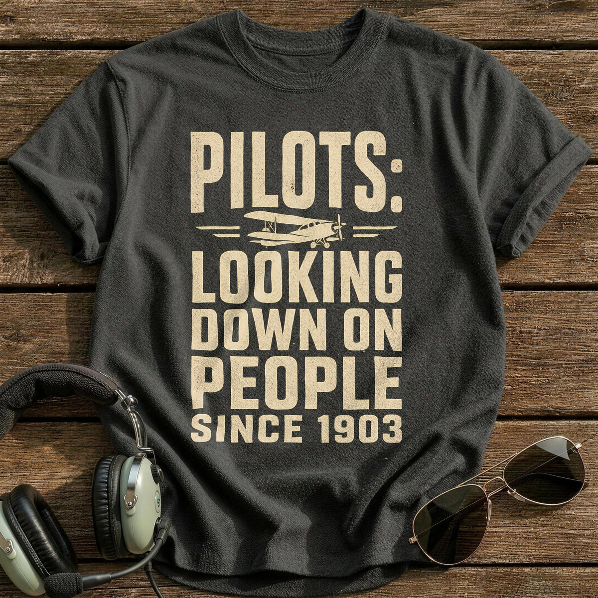Pilots Since 1903 Kids T-Shirt - Charcoal