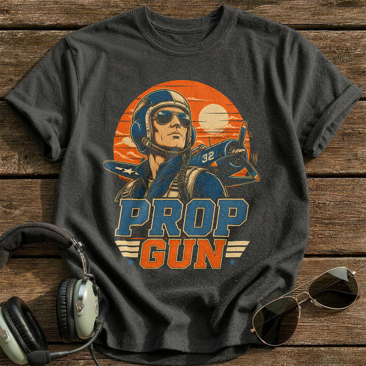 Prop Gun T-Shirt - Charcoal