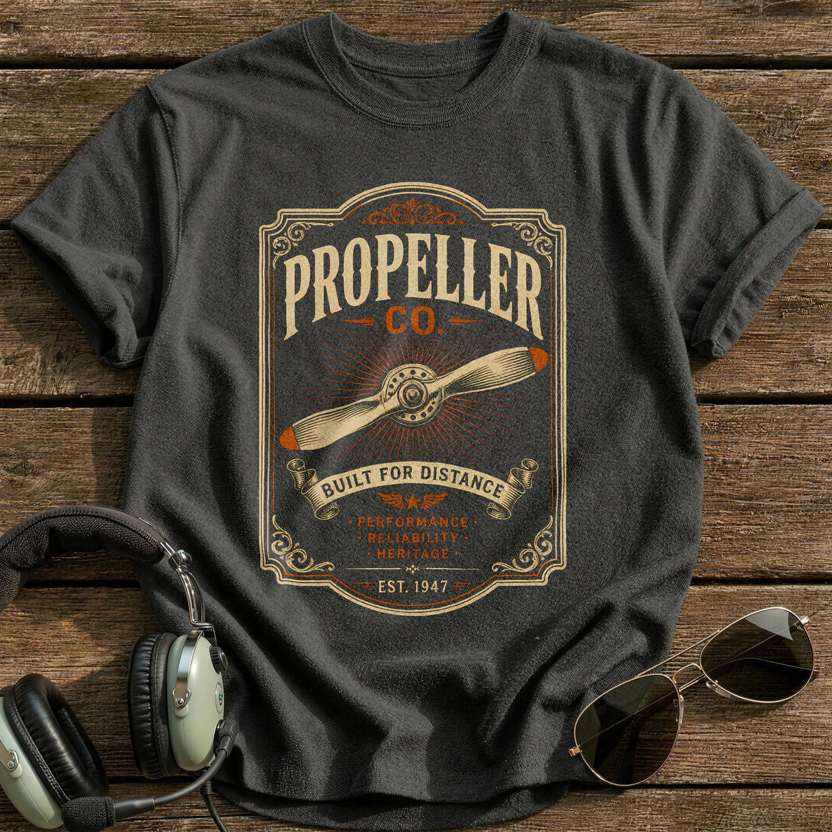 Propeller Co Matchbook 36 T-Shirt - Charcoal