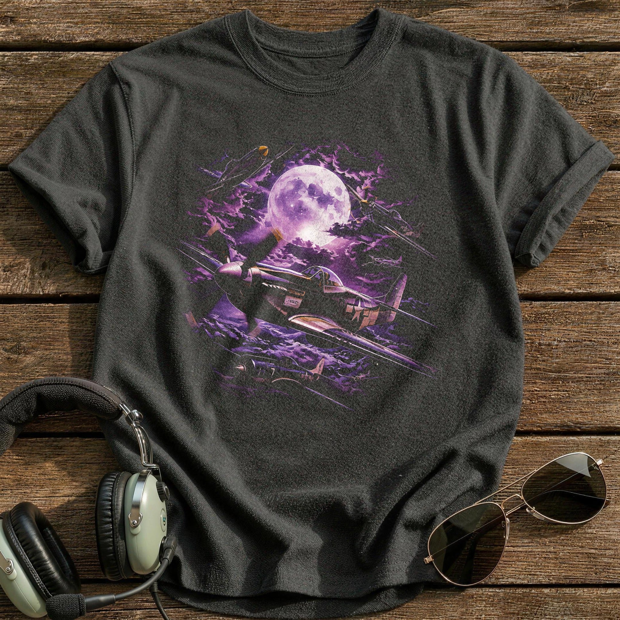 Purple Moon Warbirds T-Shirt - Charcoal