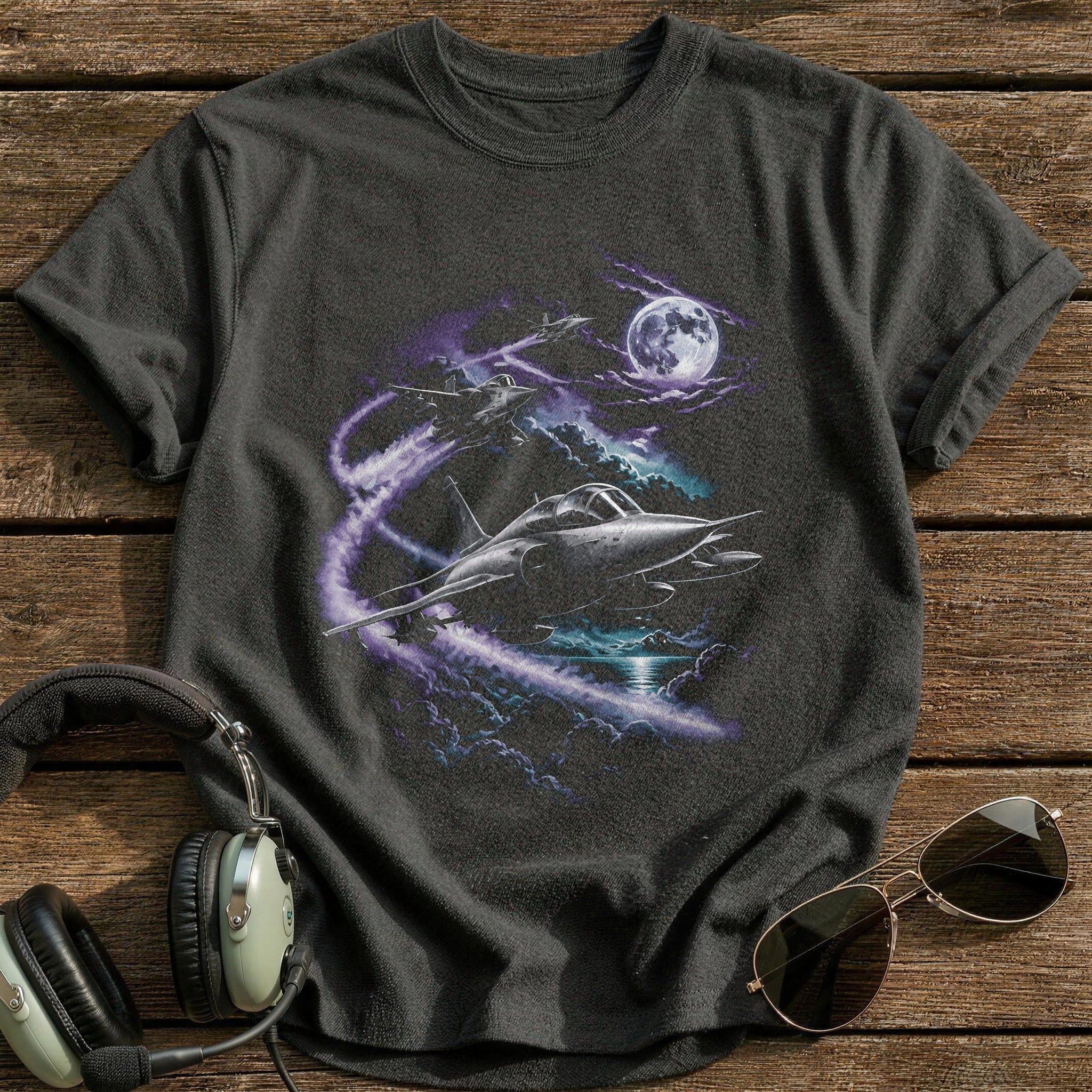 Purple Sky Jets T-Shirt - Charcoal
