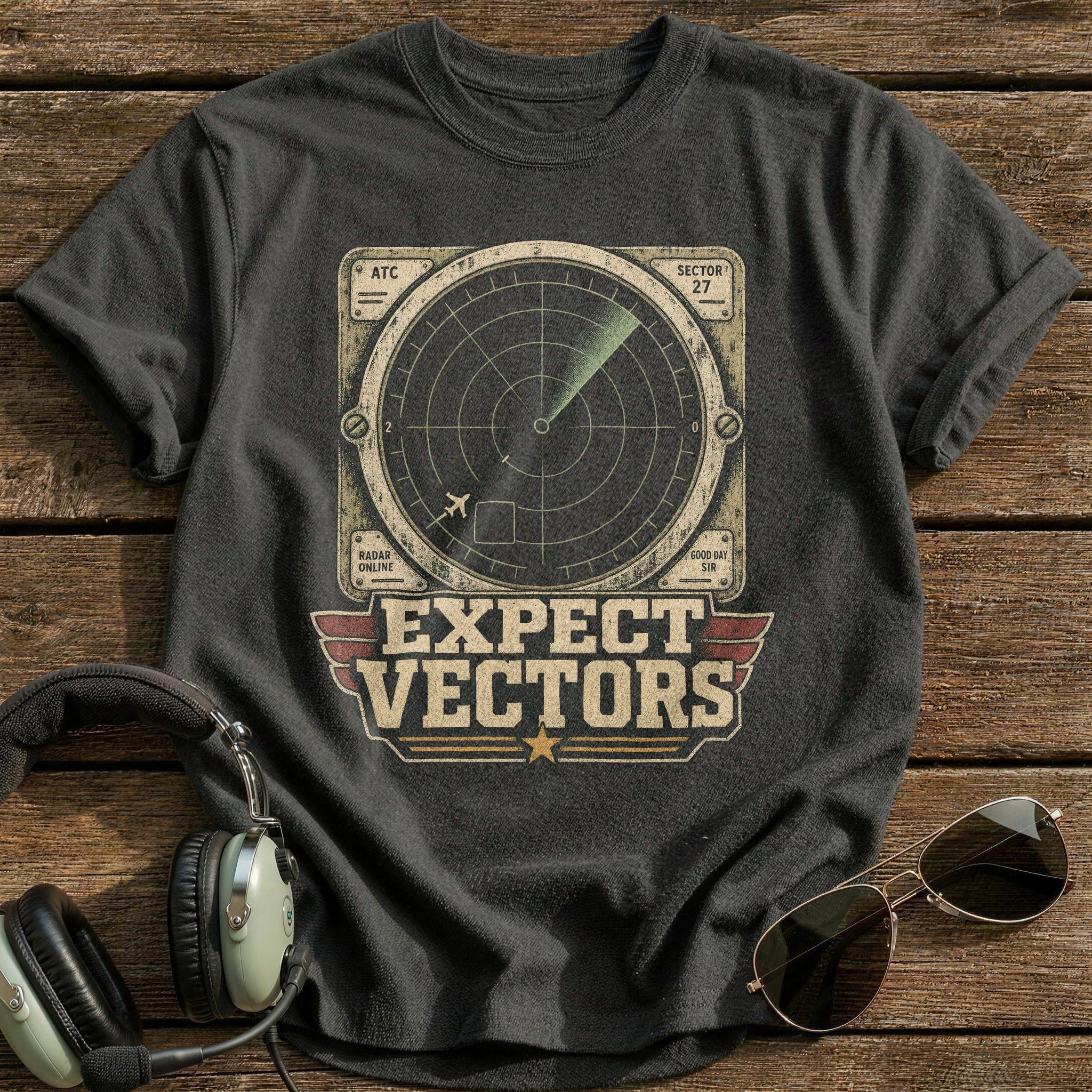 Radar Vector T-Shirt - Charcoal