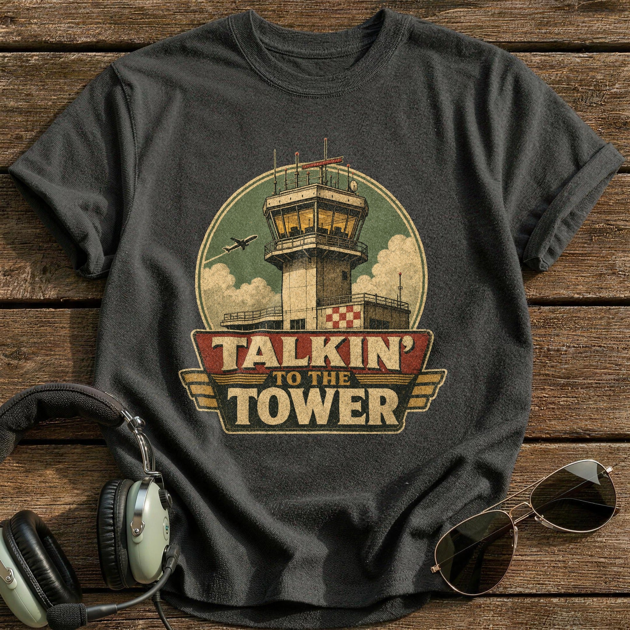 Radio Check T-Shirt - Charcoal