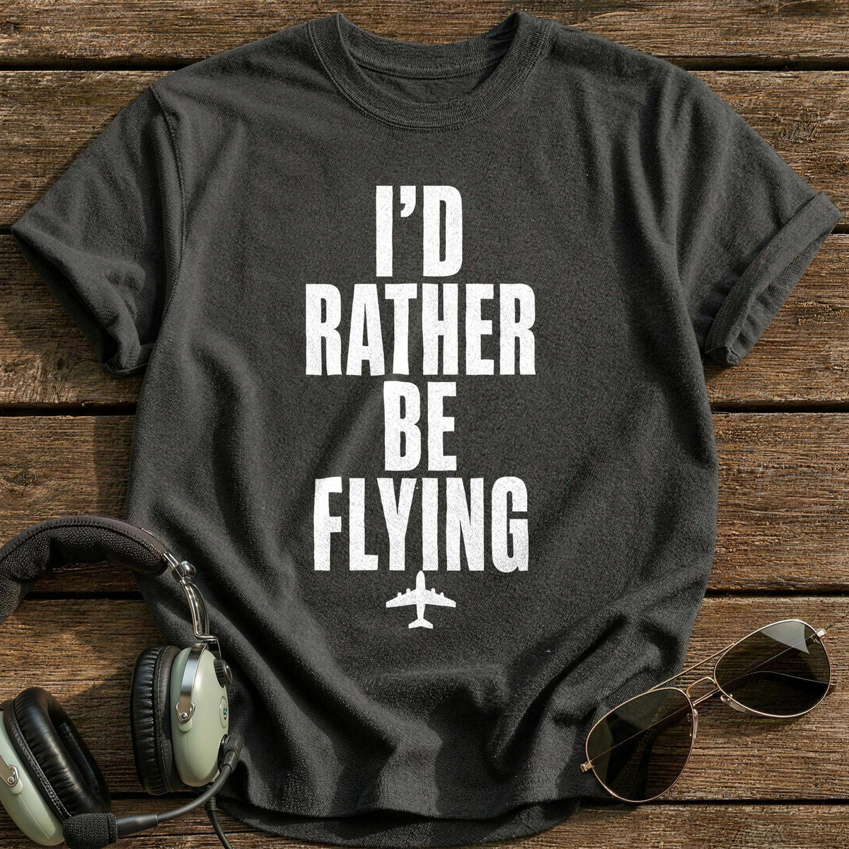 Rather Be Flying 85 T-Shirt - Charcoal