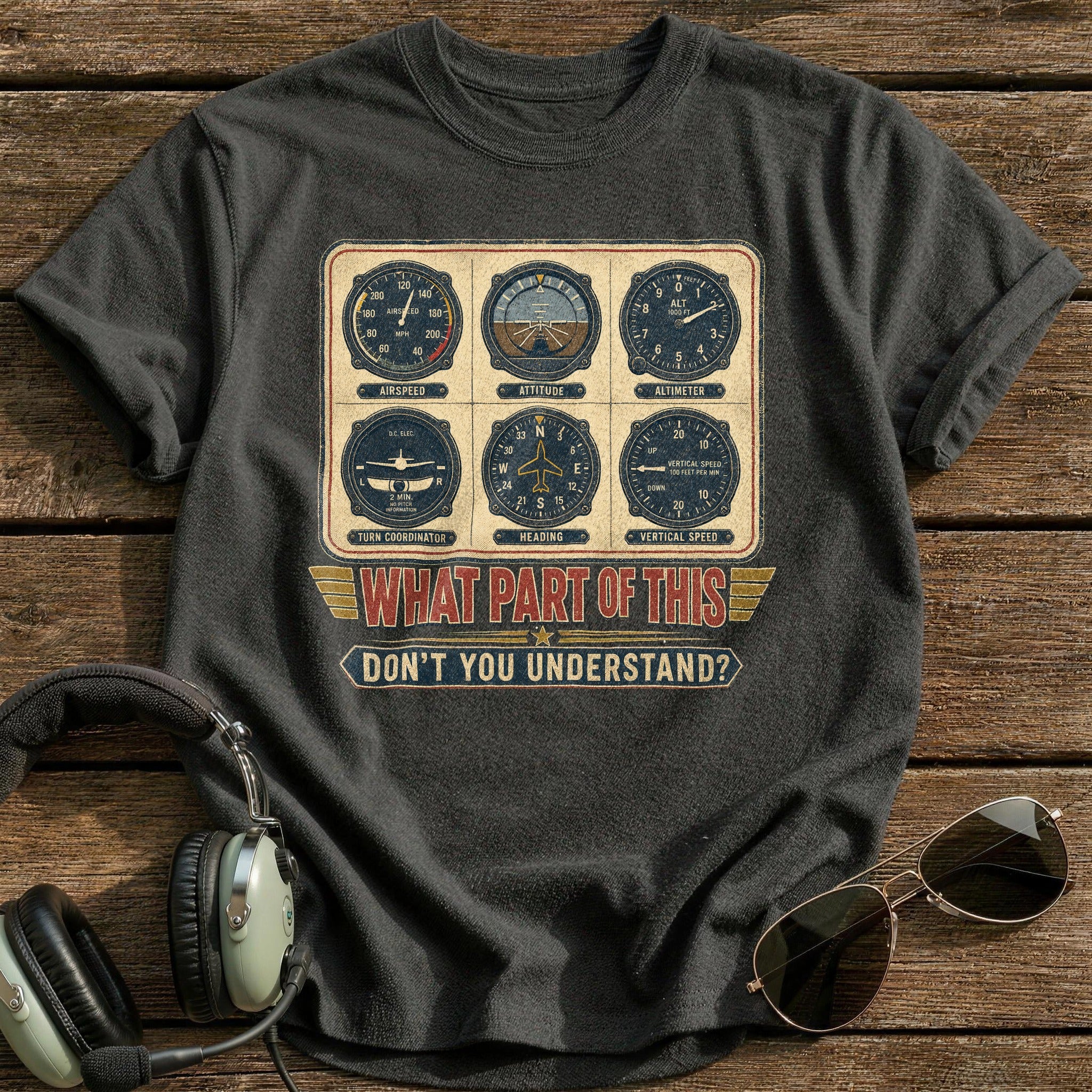 Read the Gauges T-Shirt - Charcoal
