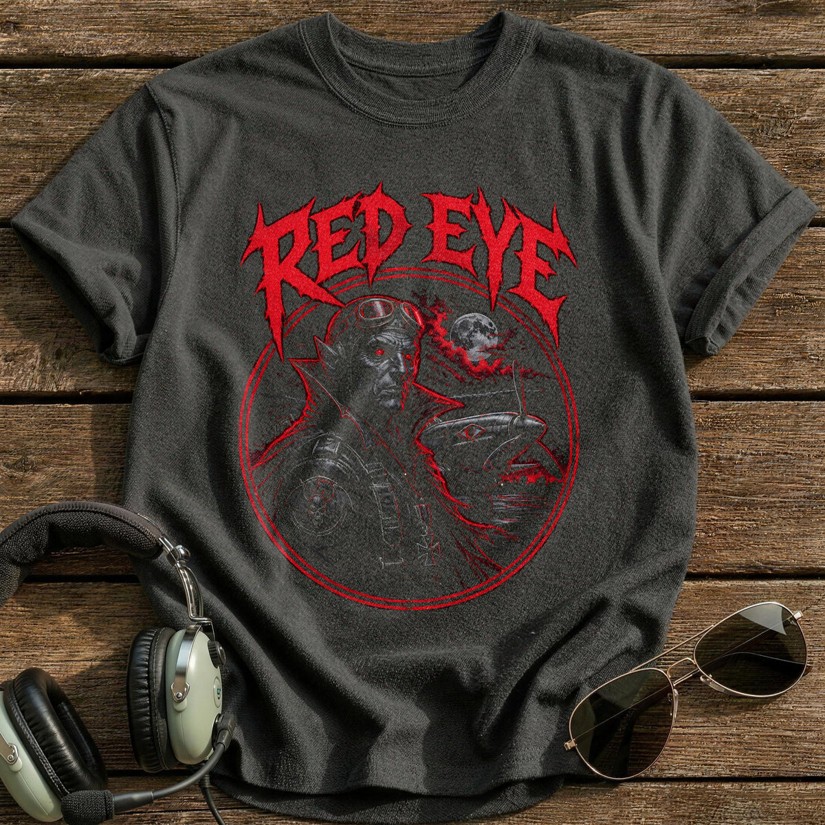 Red Eye 15 T-Shirt - Charcoal
