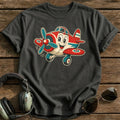 Retro Radial Joy T-Shirt - Charcoal