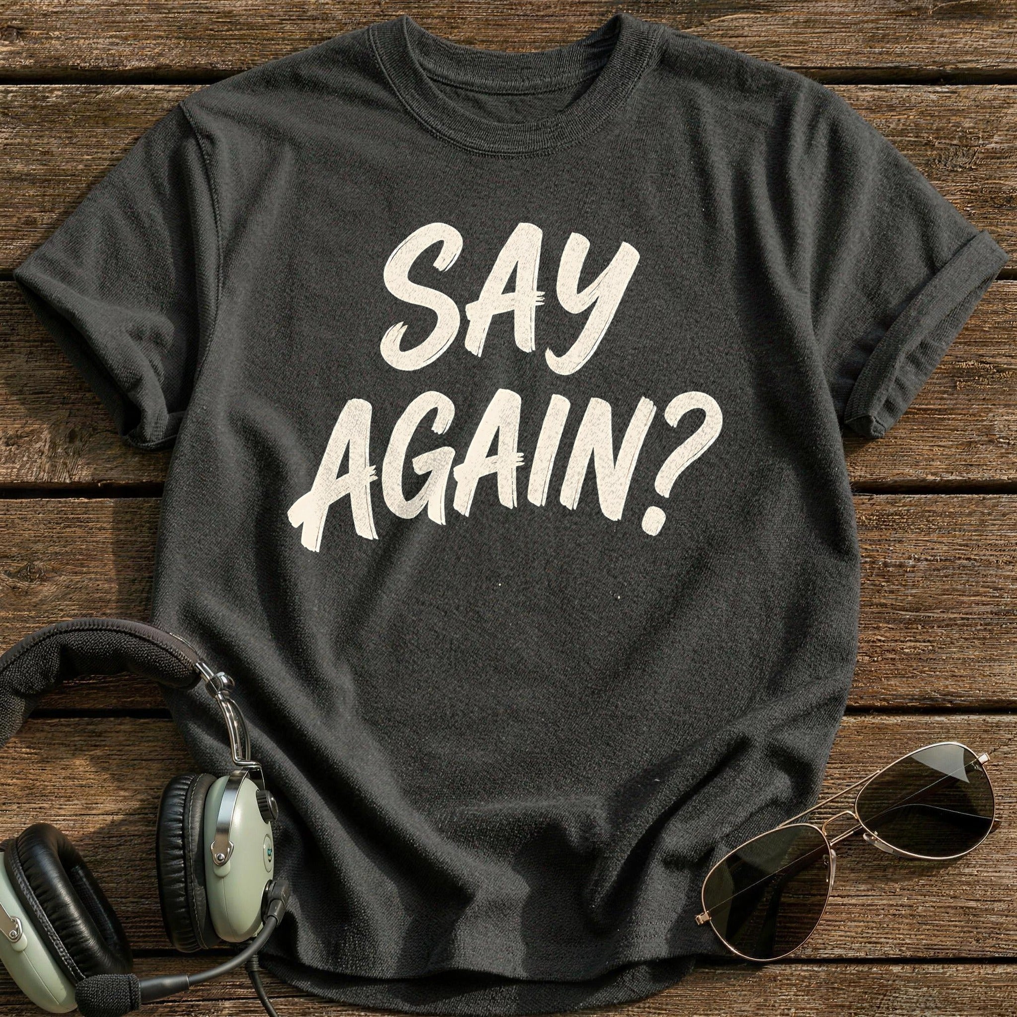 Say Again 80 T-Shirt - Charcoal