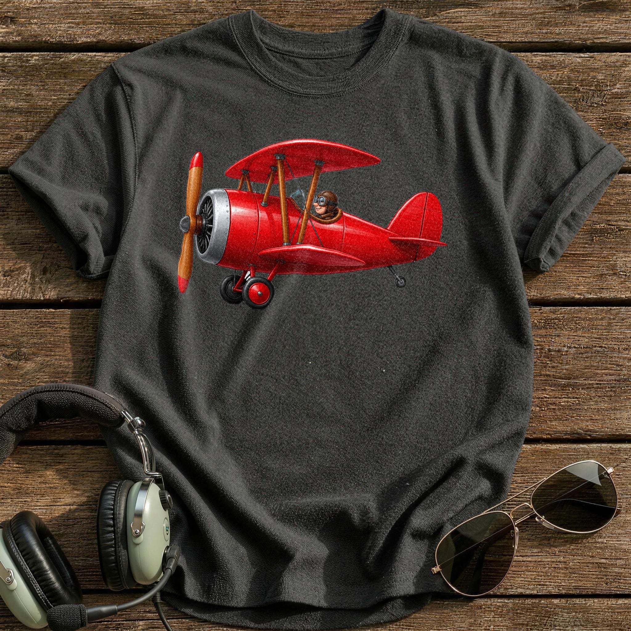 Scarlet Biplane - Charcoal
