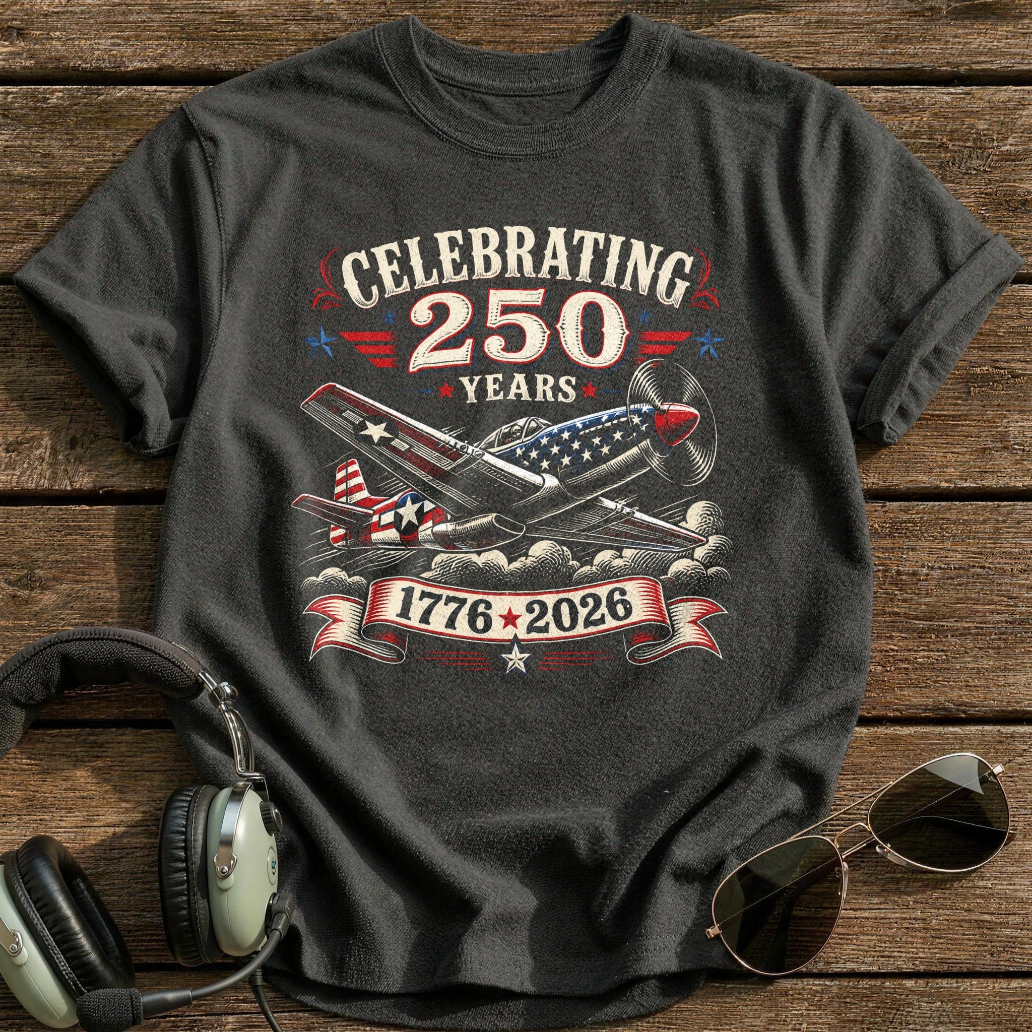 Semiquincentennial Skies T-Shirt - Charcoal
