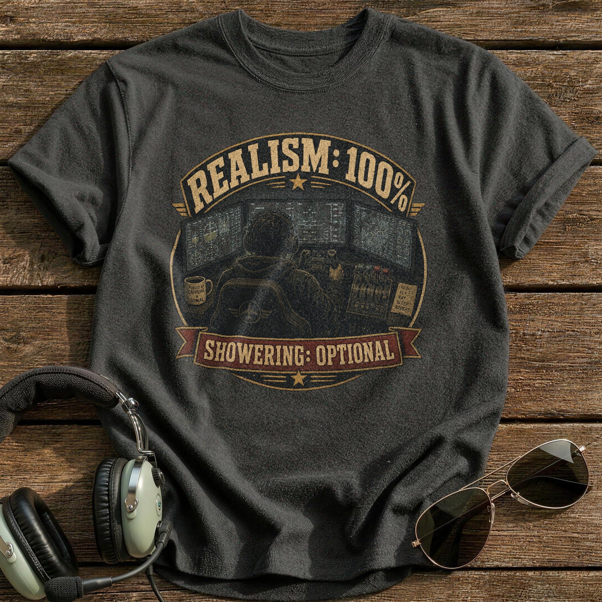Showering Optional T-Shirt - Charcoal