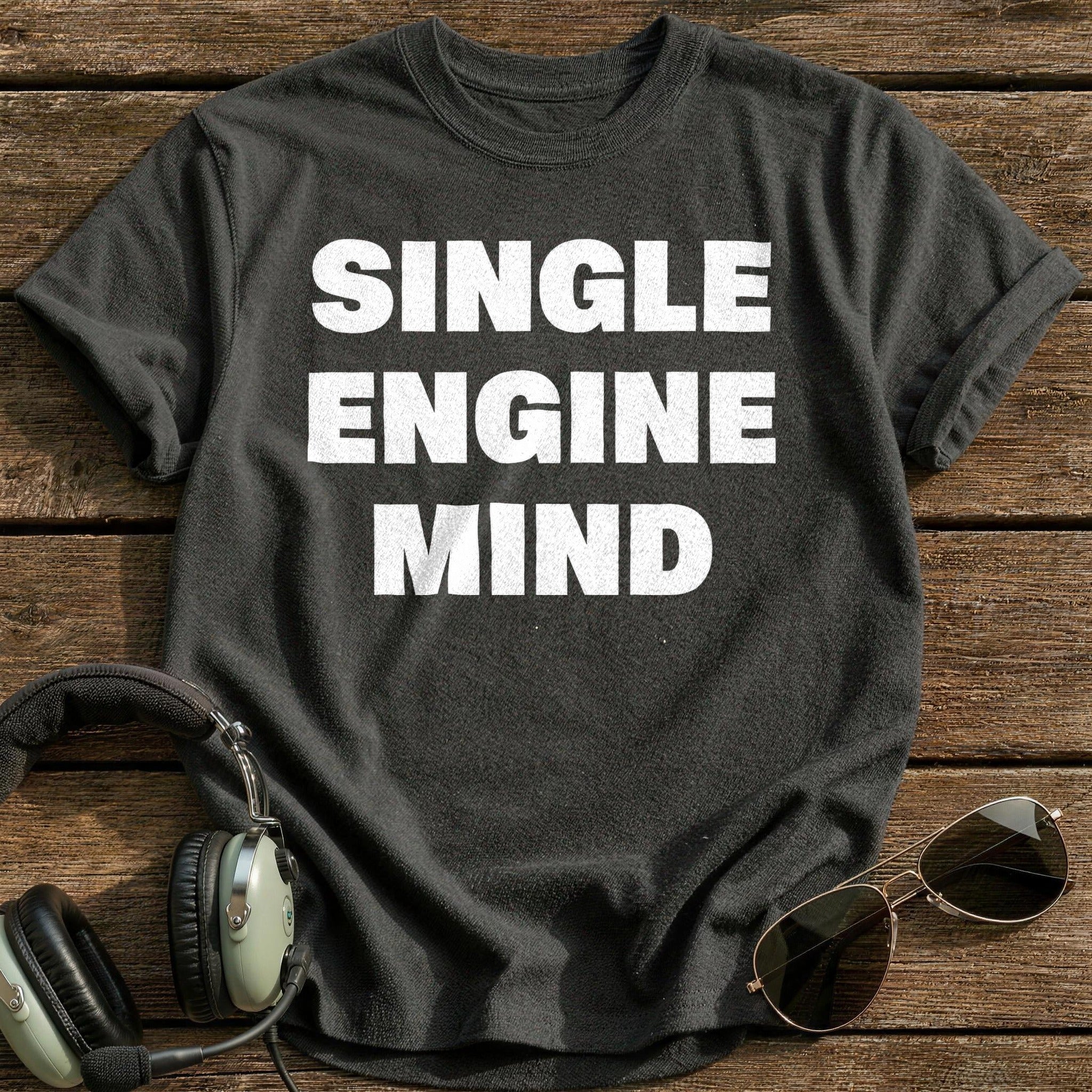 Single Engine Mind T-Shirt - Charcoal