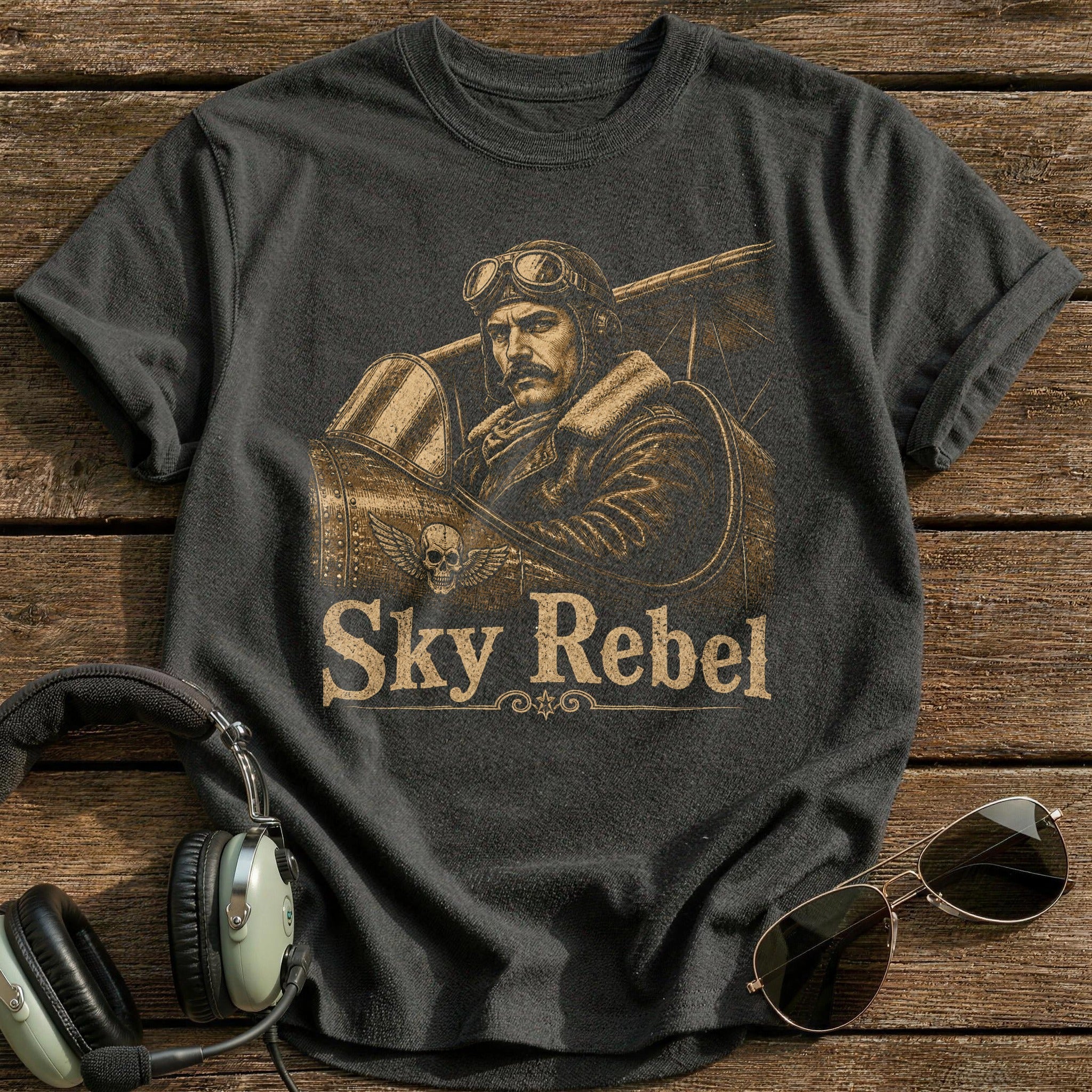 Sky Rebel T-Shirt - Charcoal