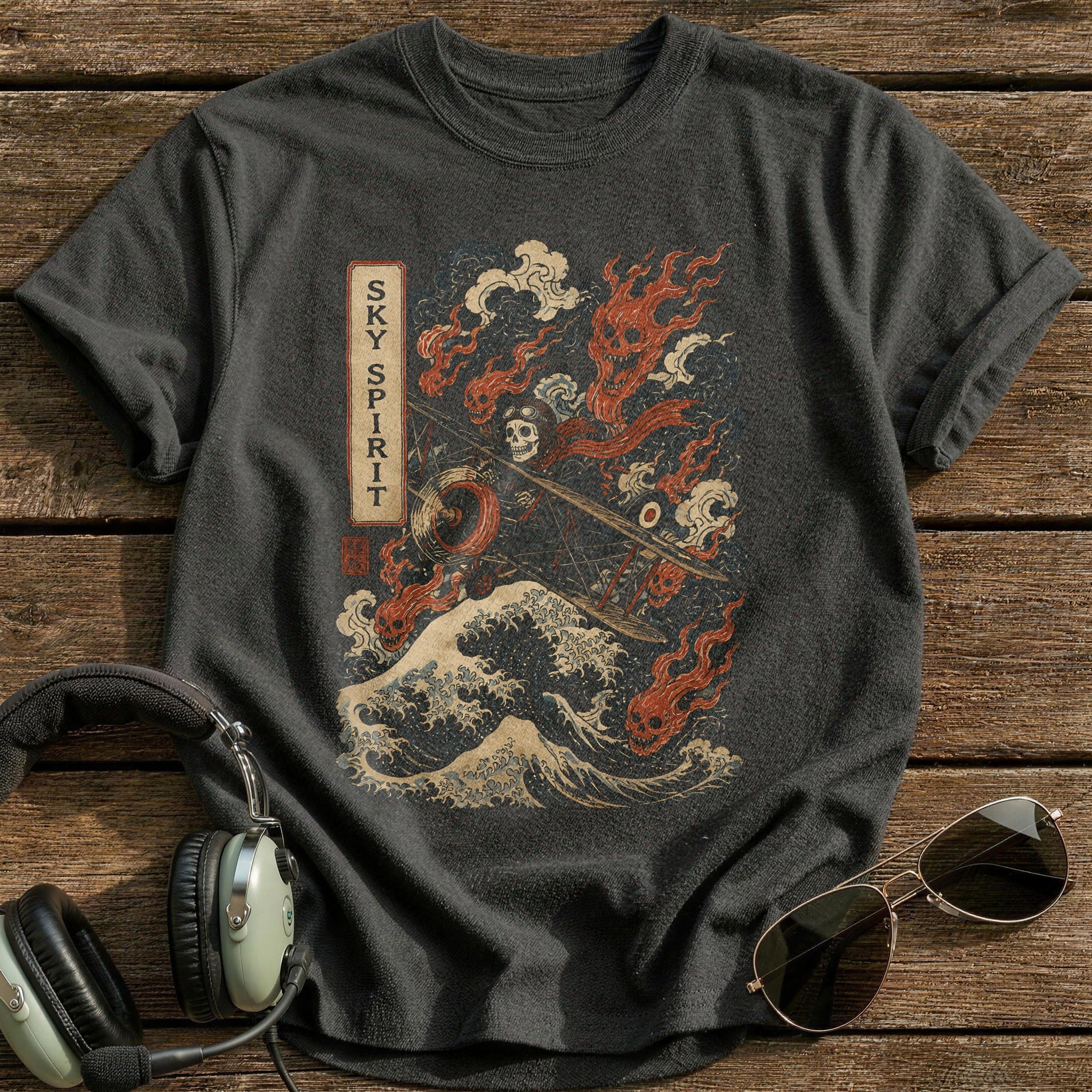 Sky Spirit 03 T-Shirt - Charcoal