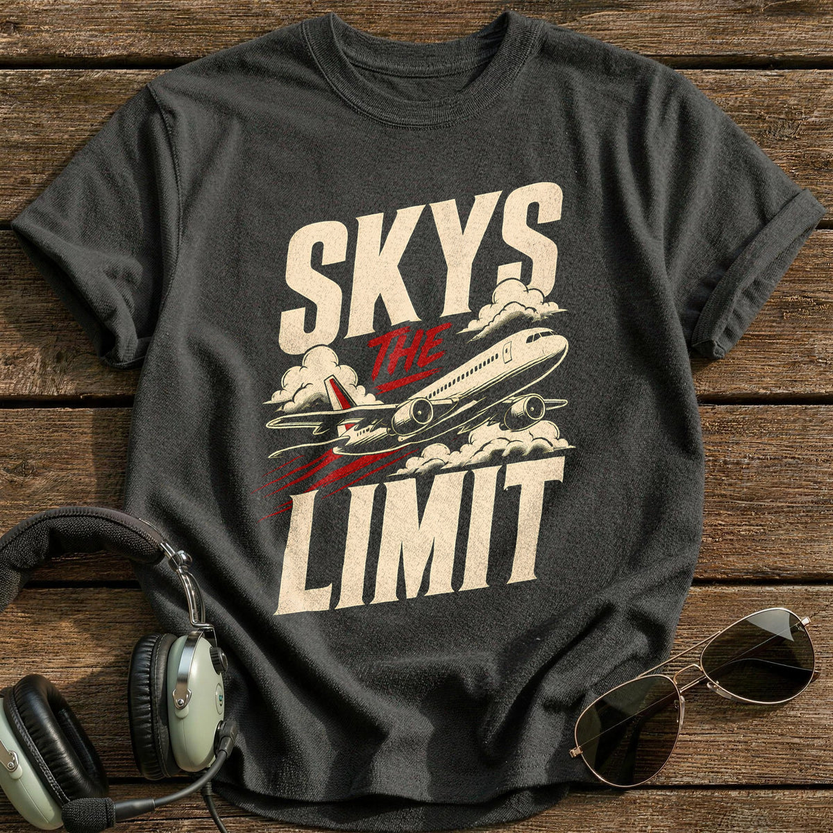 Skys The Limit 98 T-Shirt - Charcoal