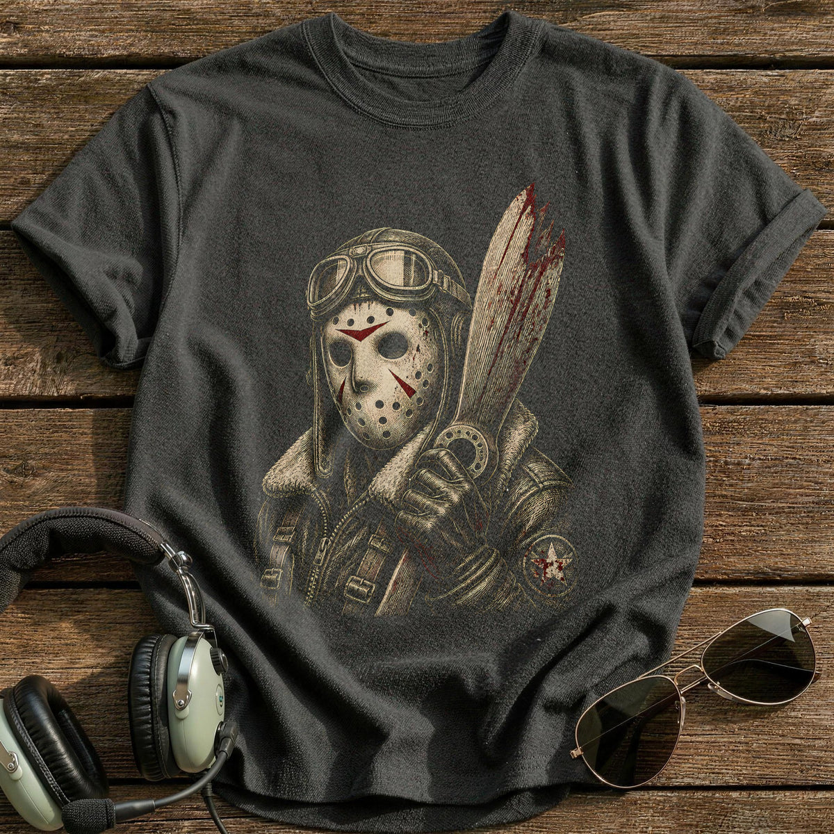 Slasher Etched 21 T-Shirt - Charcoal
