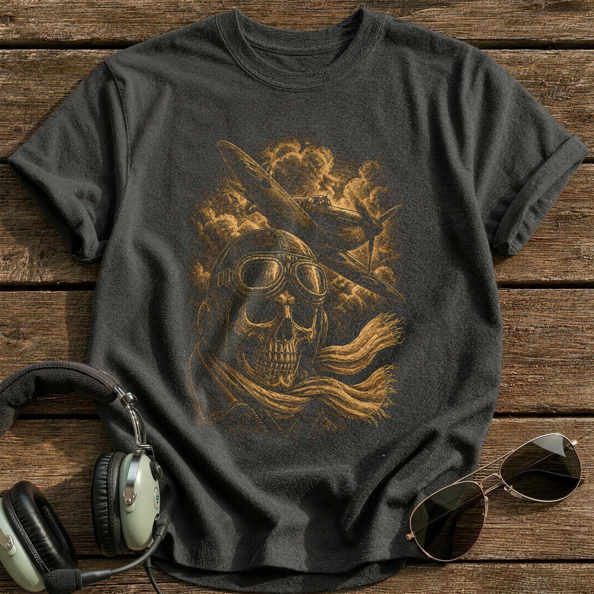 Spitfire Scarf 36 T-Shirt - Charcoal