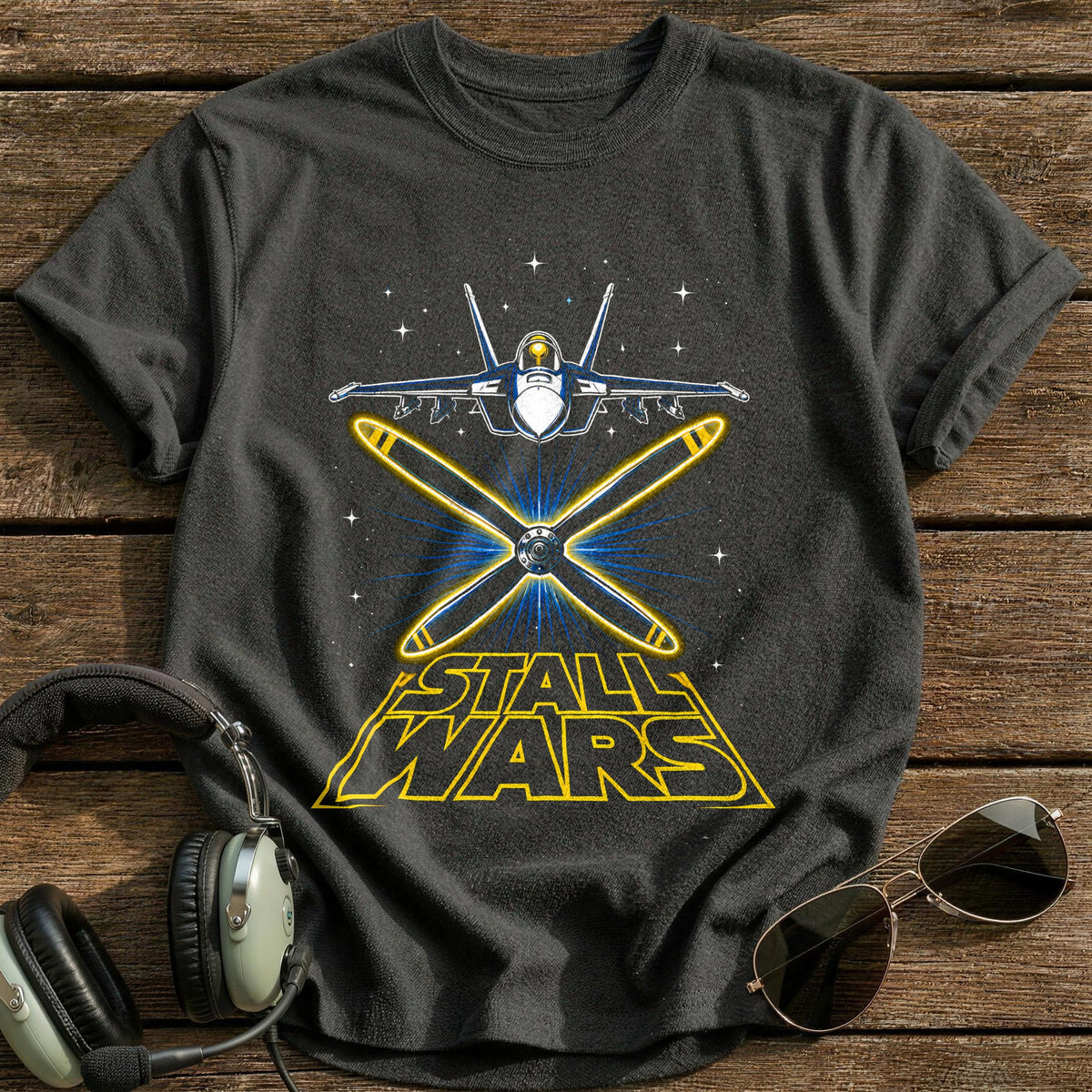 Stall Wars T-Shirt - Charcoal
