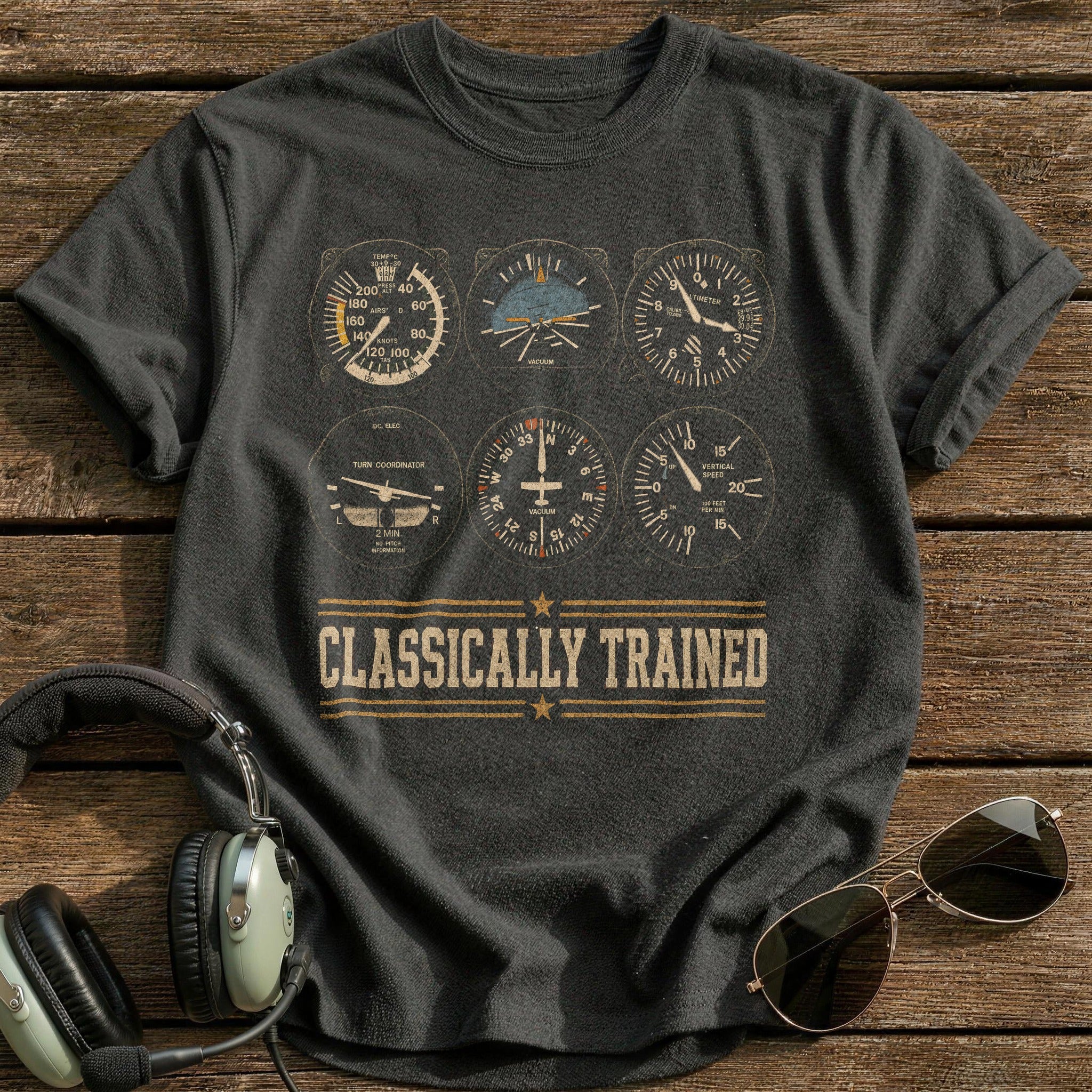 Steam Gauge Heritage T-Shirt - Charcoal