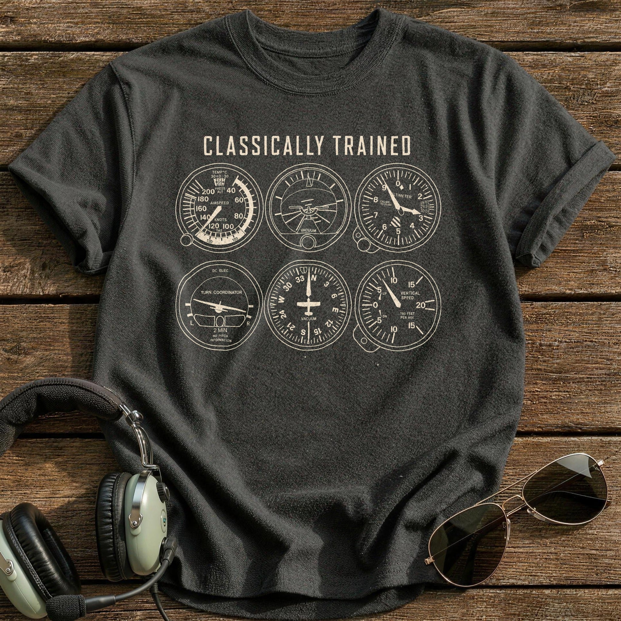 Steam Gauge Tradition T-Shirt - Charcoal