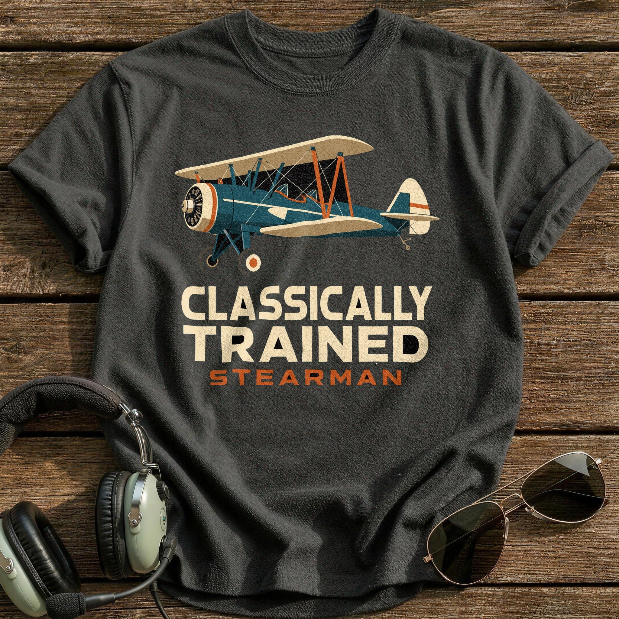 Stearman Tradition T-Shirt - Charcoal